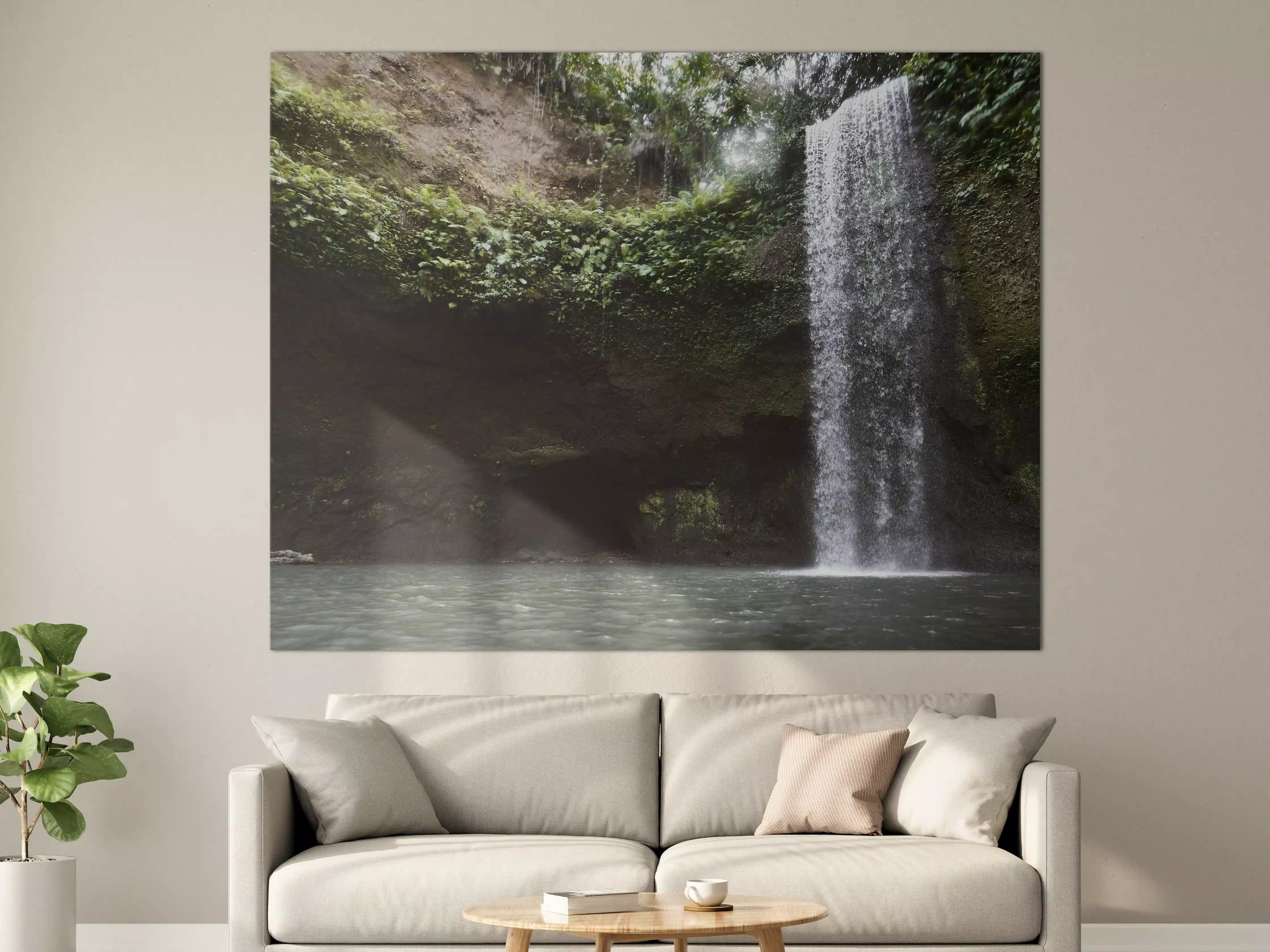 Große Wandbilder - Wasserfall in Bali im Herbst