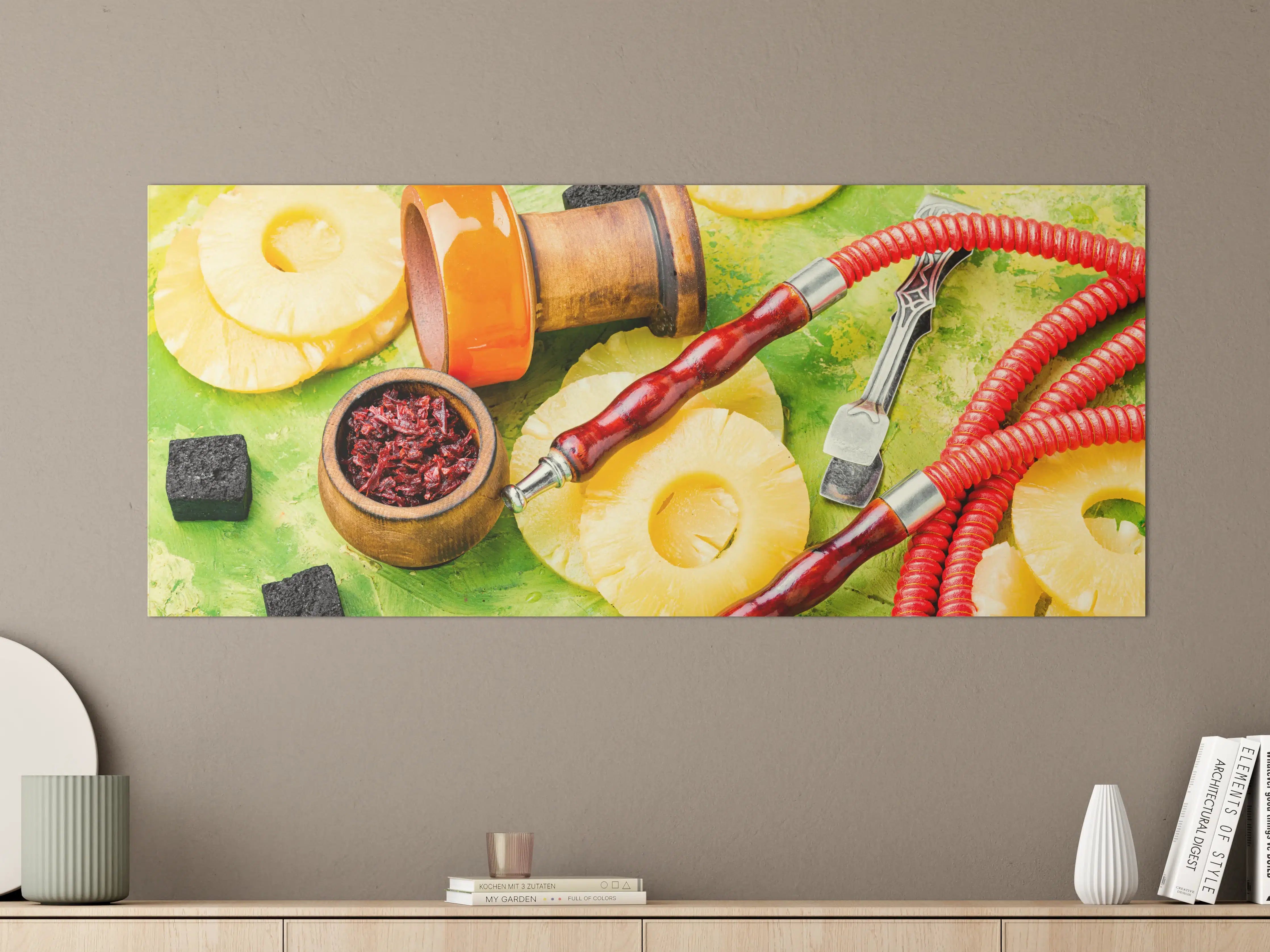 Große Wandbilder - Wasserpfeife mit Ananas-Aroma.