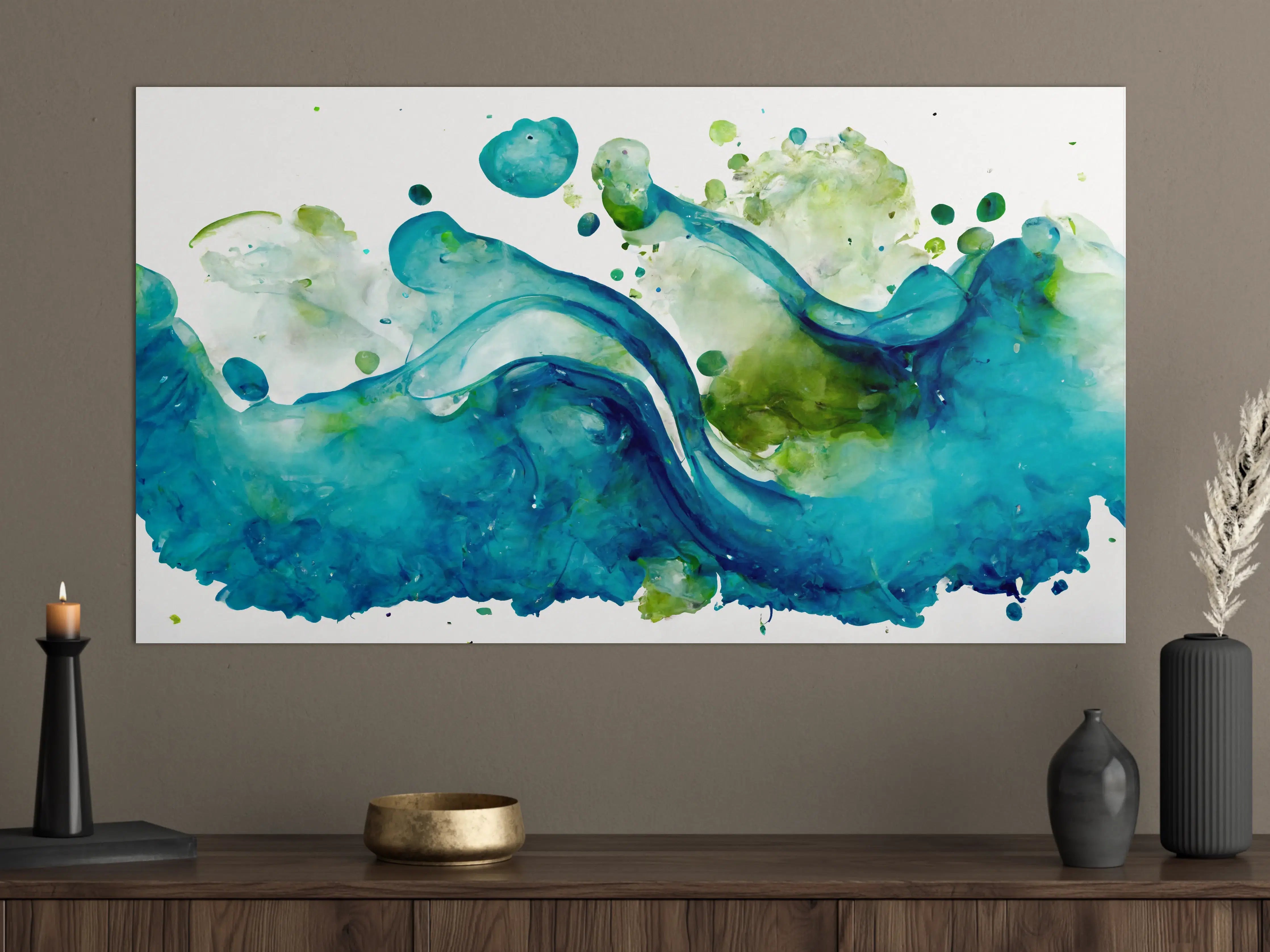 Große Wandbilder - Wassertropfen - Kunstmalerei