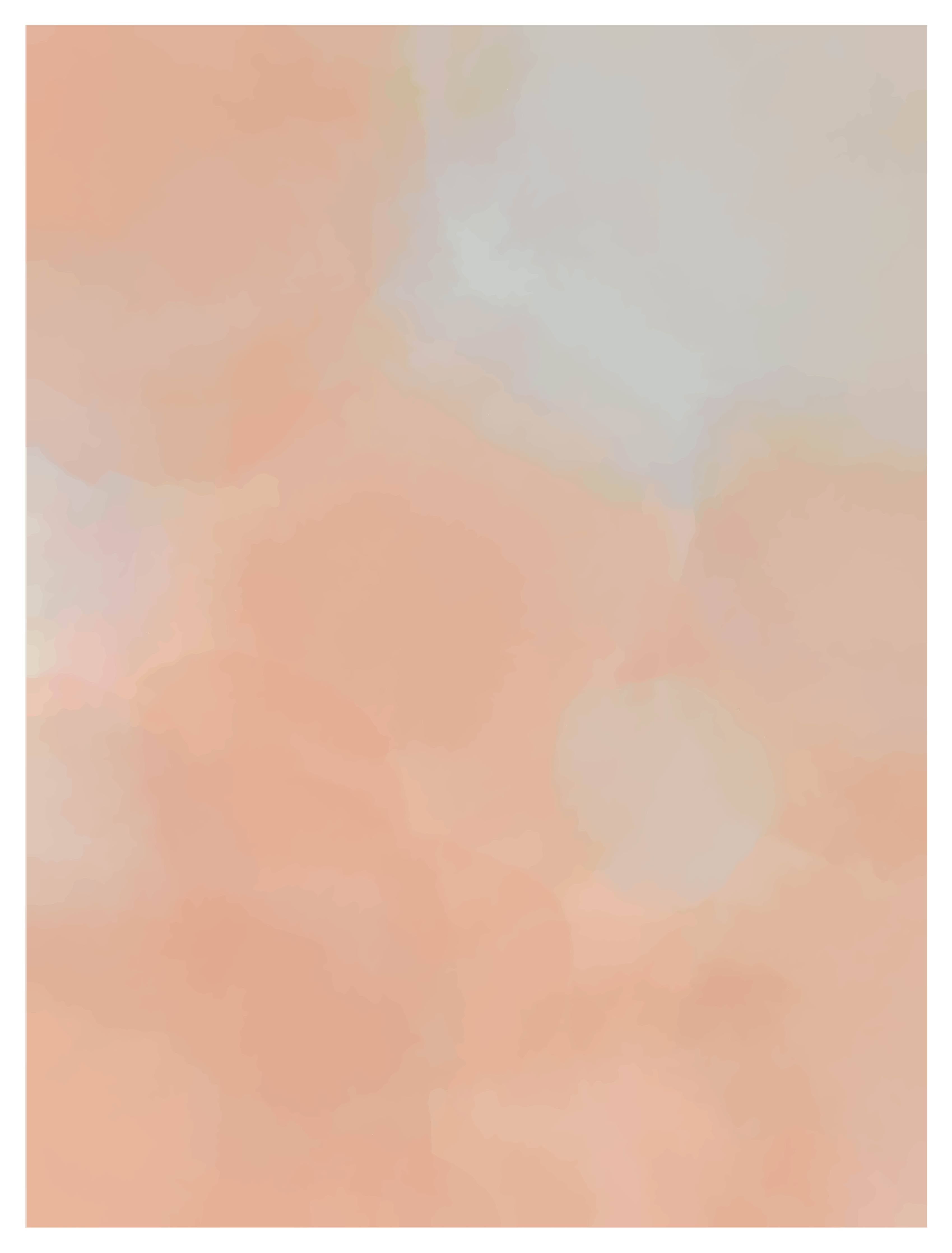 Große Wandbilder-Weiche Peach-Farbige Wasserfarben-Textur