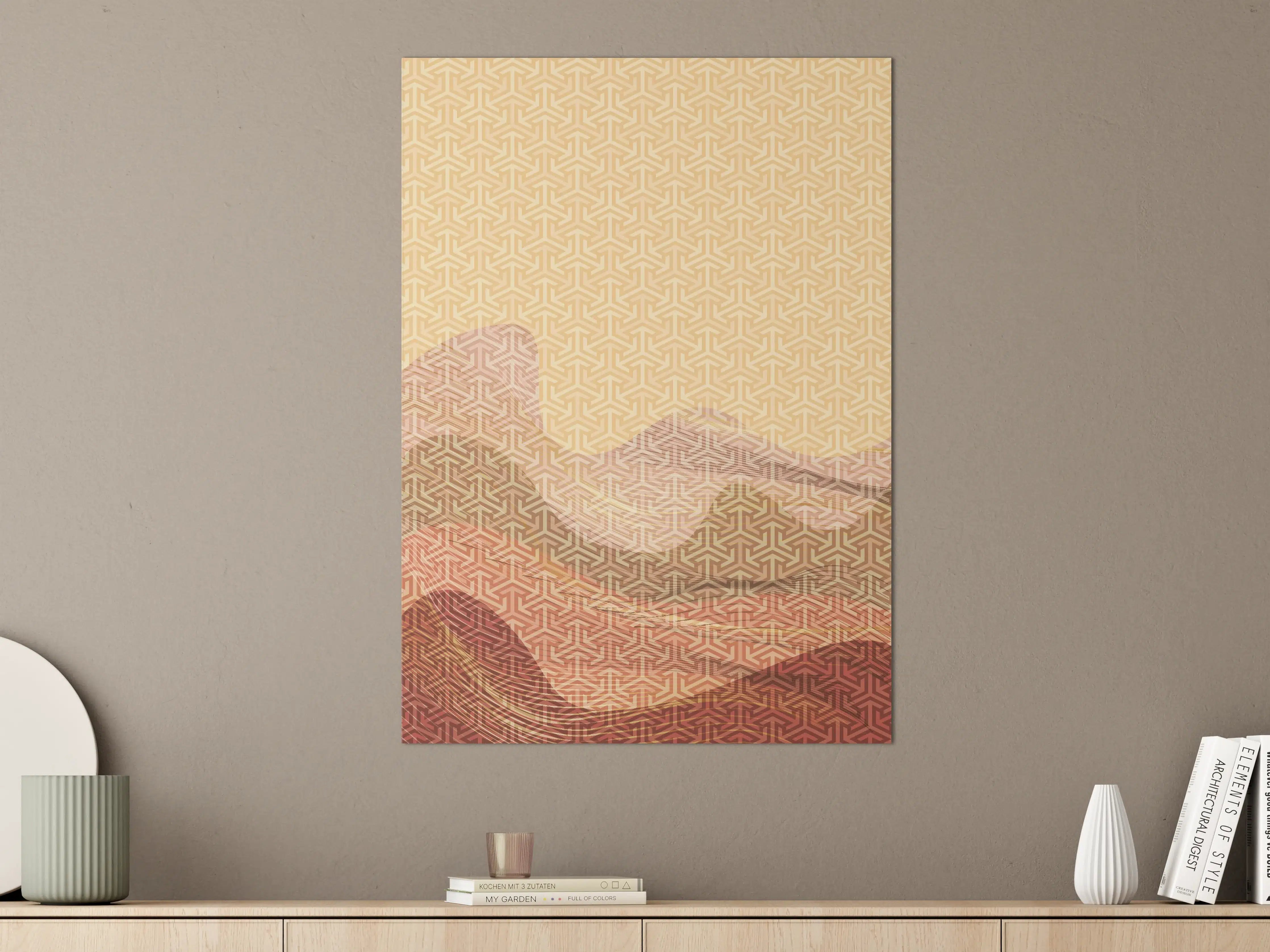 Große Wandbilder - Weiche pastellfarbene geometrische Muster