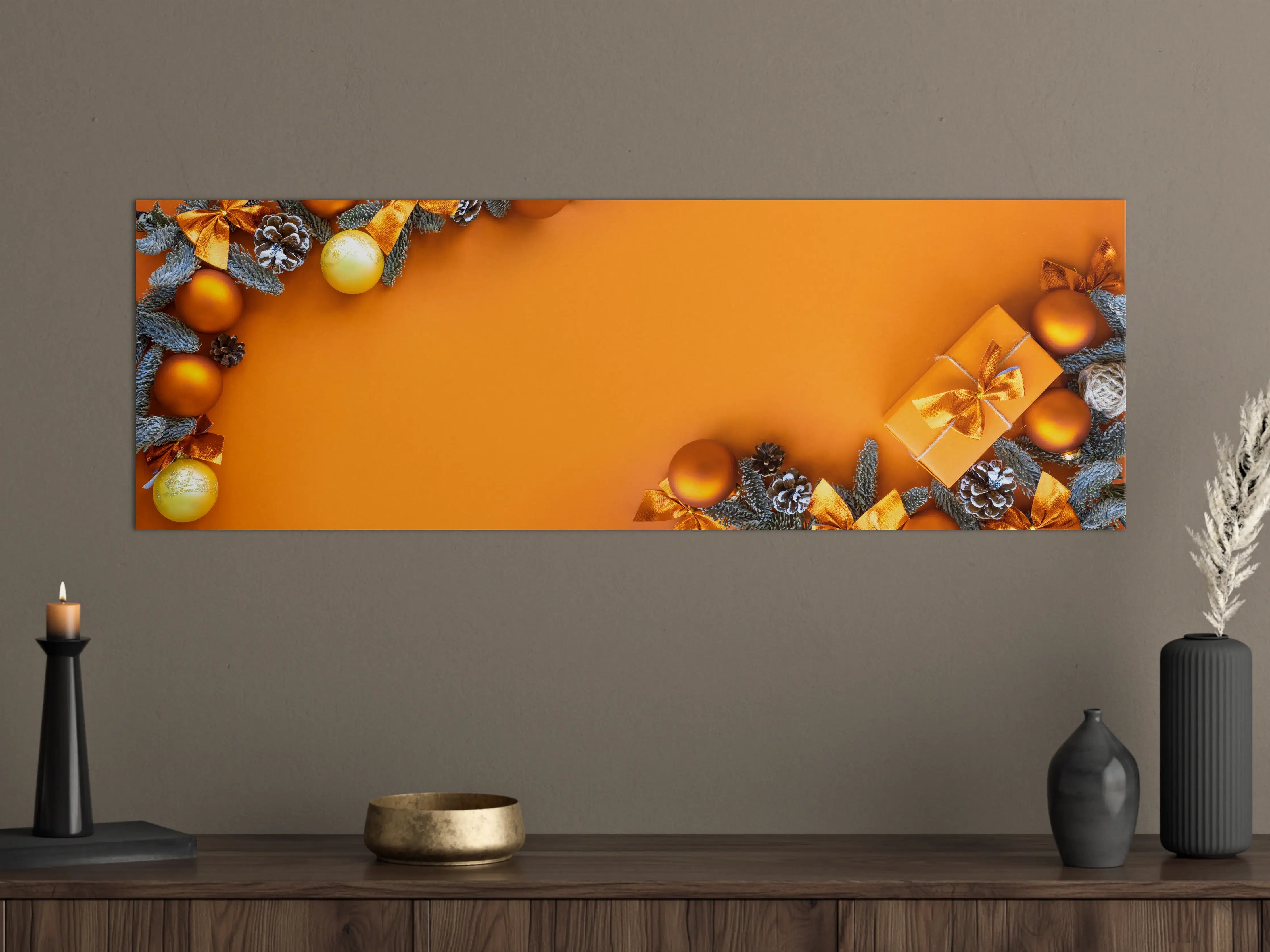 Große Wandbilder - Weihnachtliches Gold-Deko Geschenk