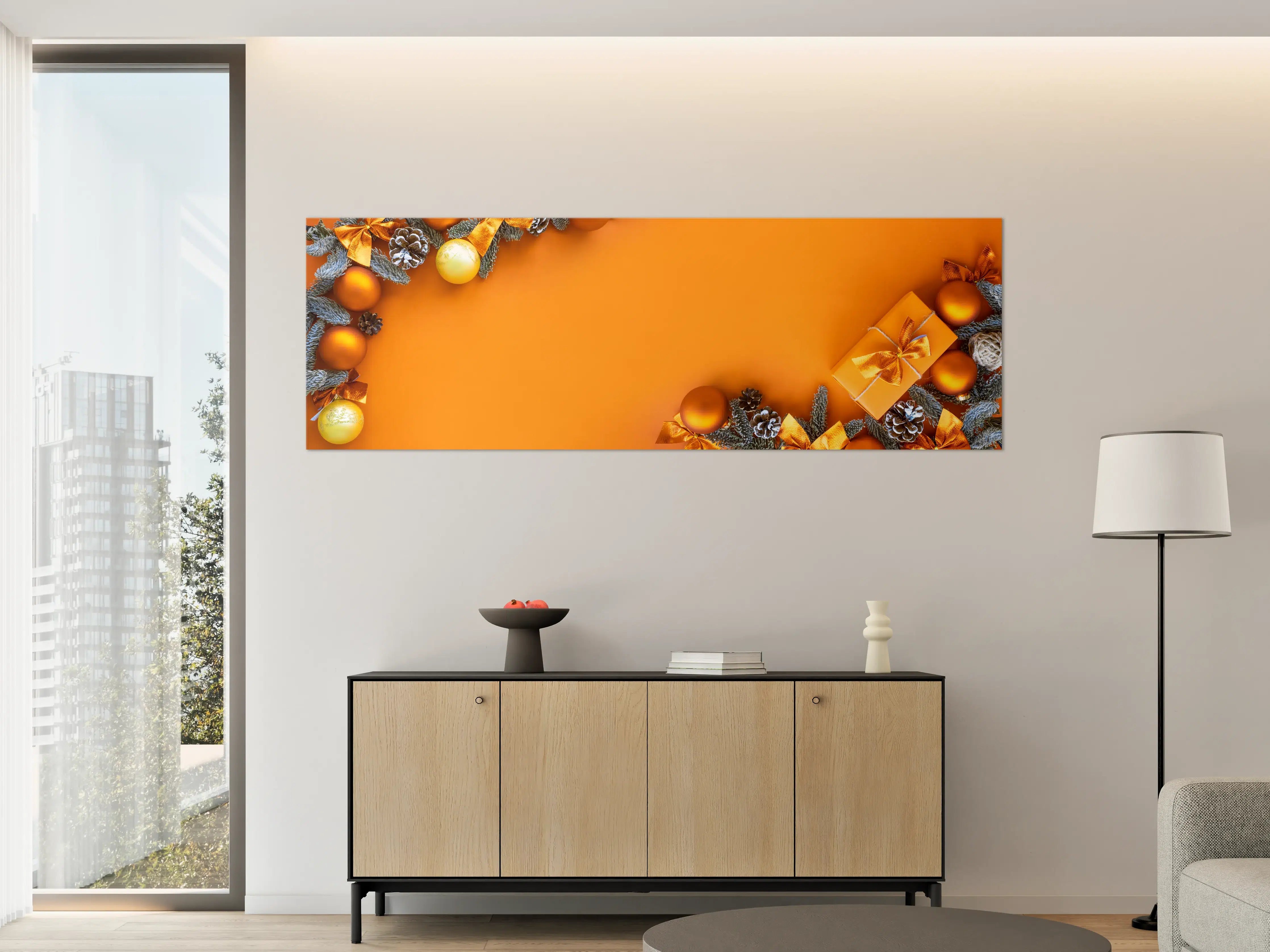 Große Wandbilder - Weihnachtliches Gold-Deko Geschenk