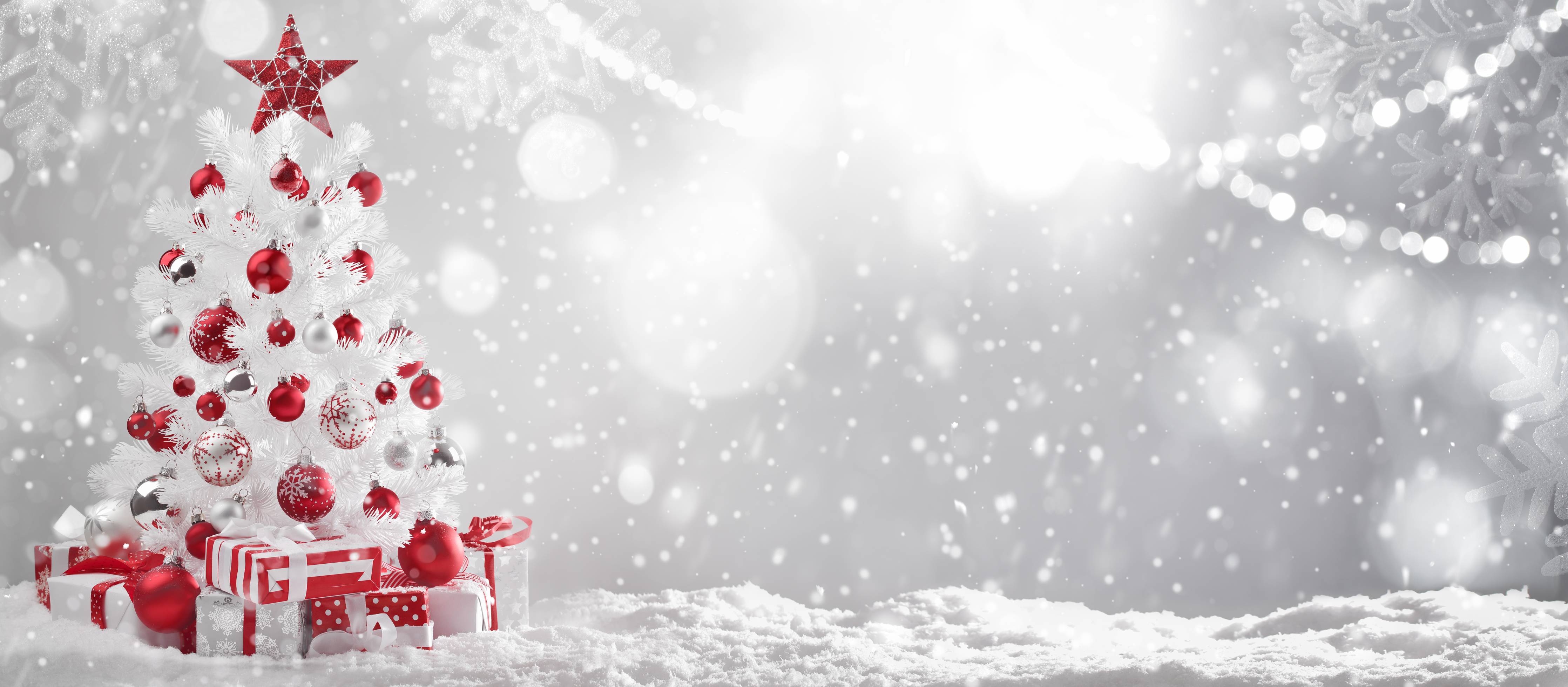 Große Wandbilder-Weihnachtsbaum mit Geschenken