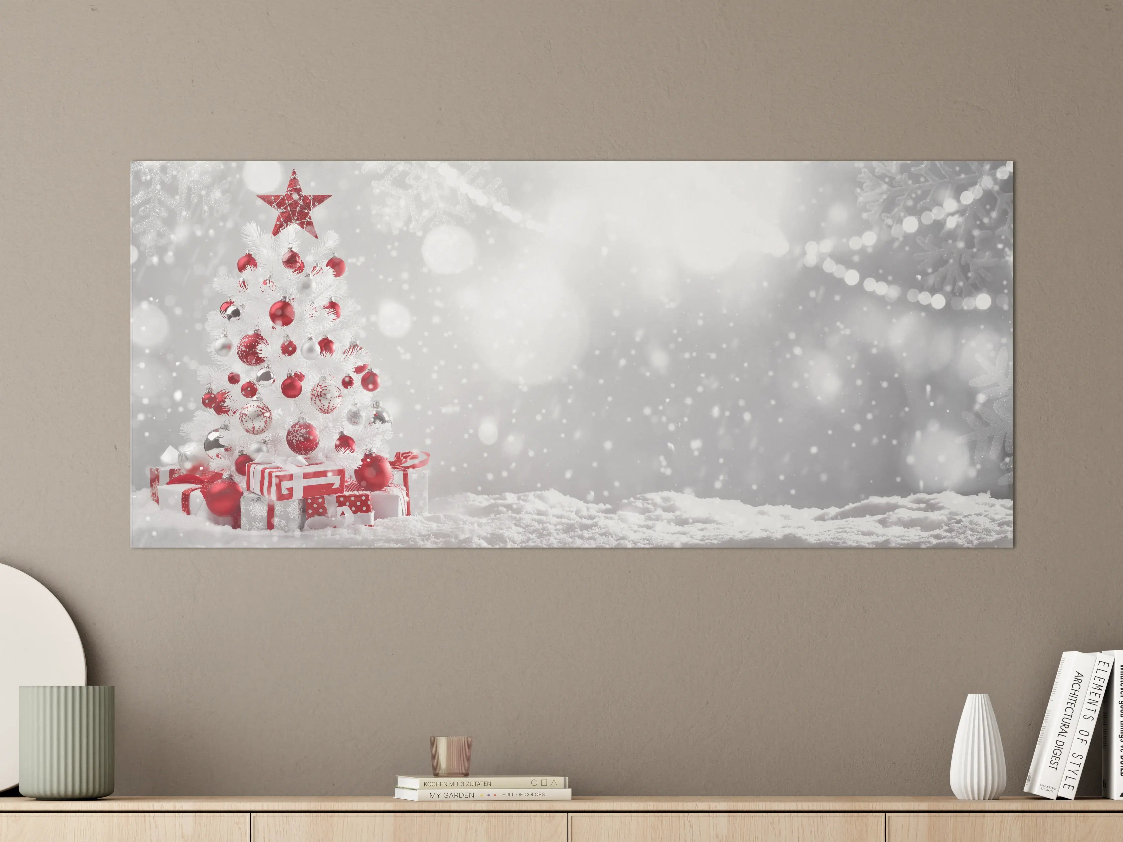 Große Wandbilder - Weihnachtsbaum mit Geschenken