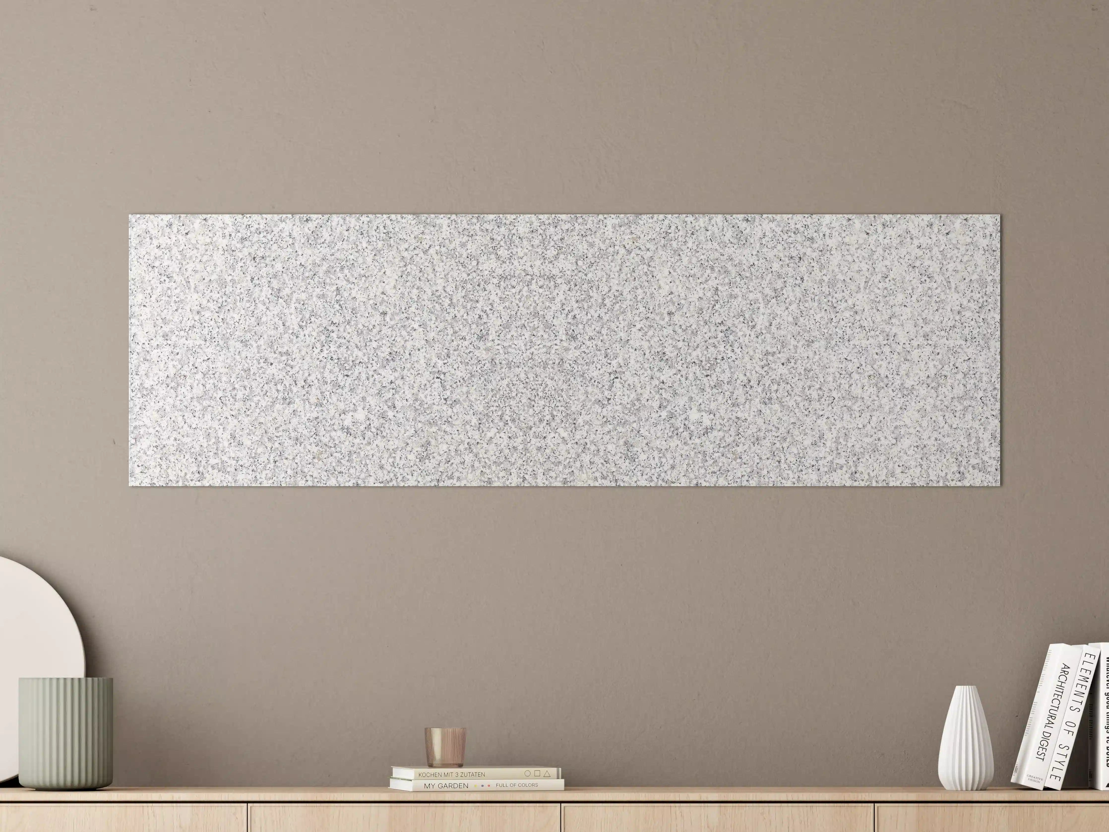Große Wandbilder - Weiß-Grau Terrazzo Bodentextur