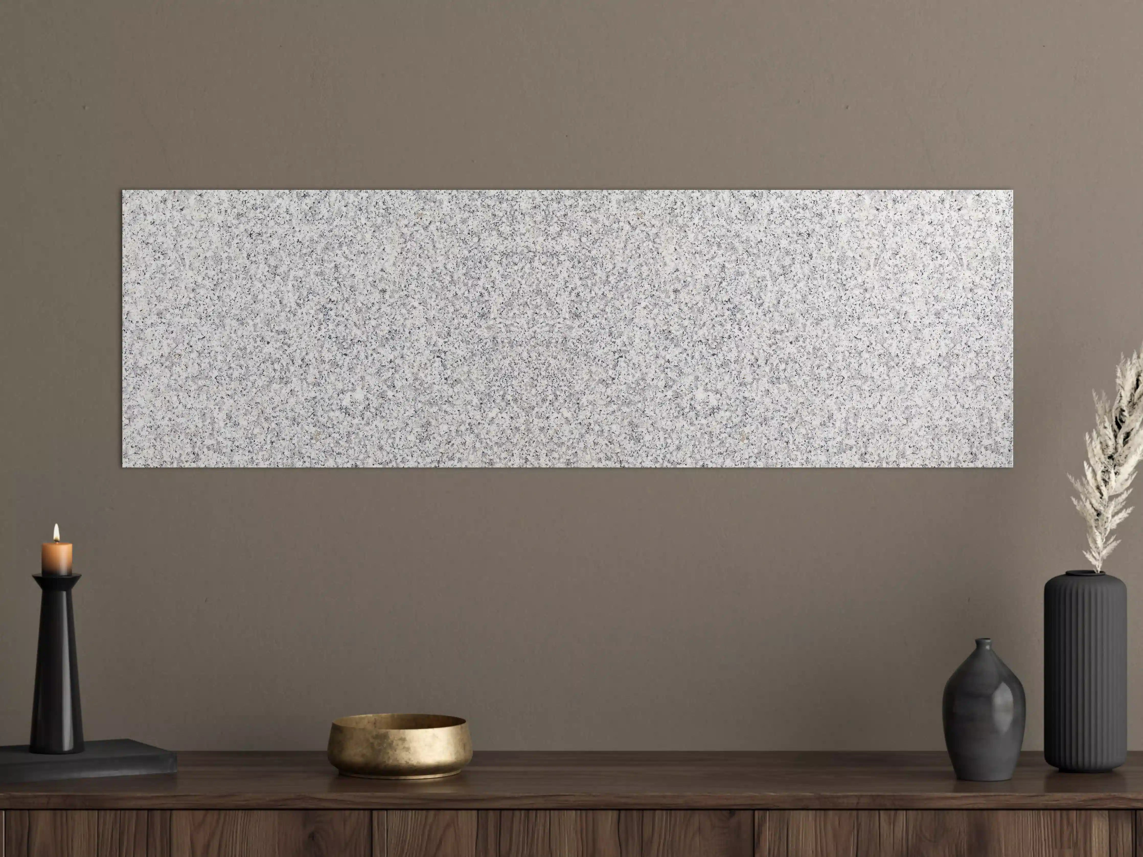 Große Wandbilder - Weiß-Grau Terrazzo Bodentextur