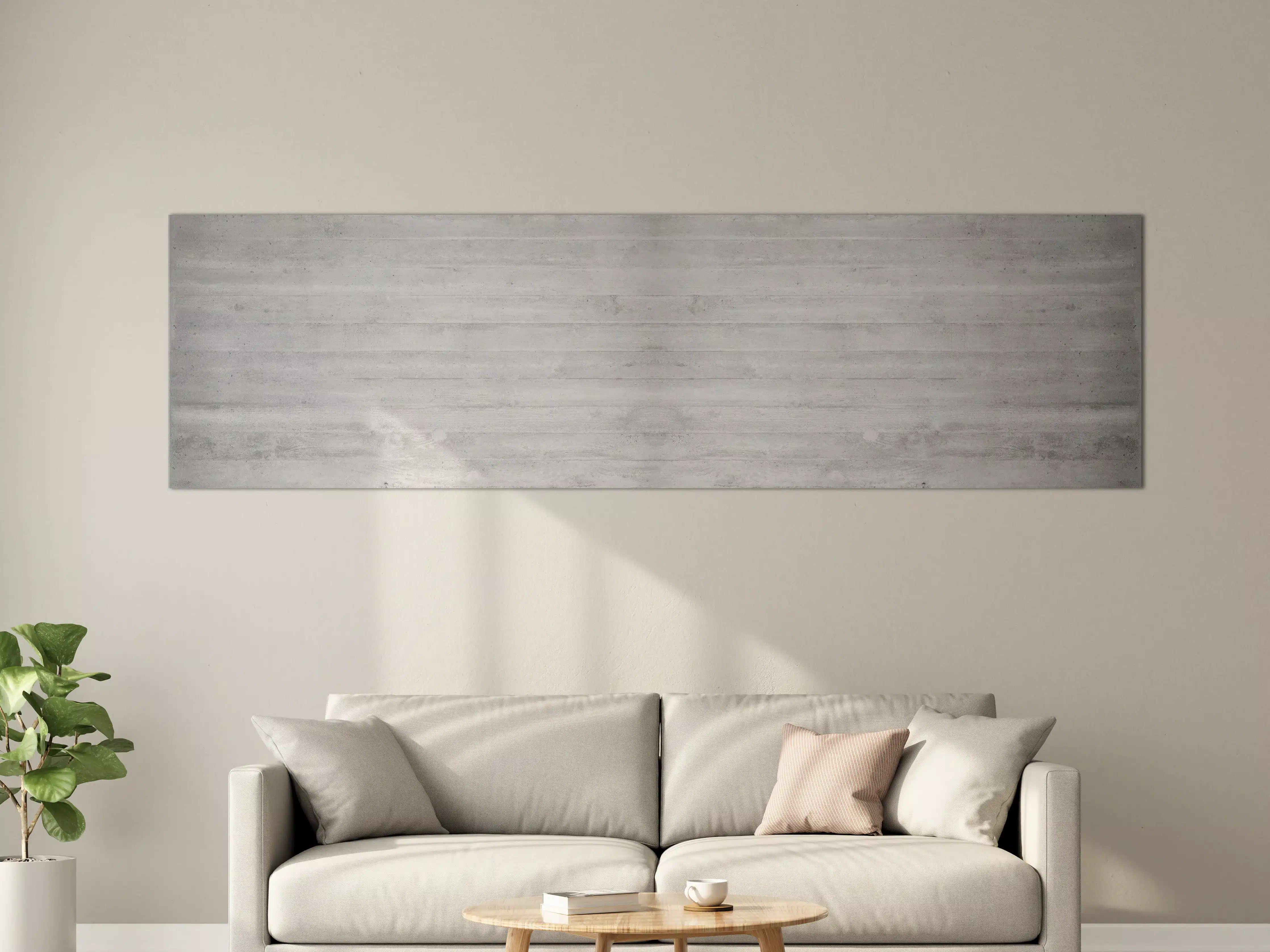 Große Wandbilder - Weiß-Graue Betontextur Panorama