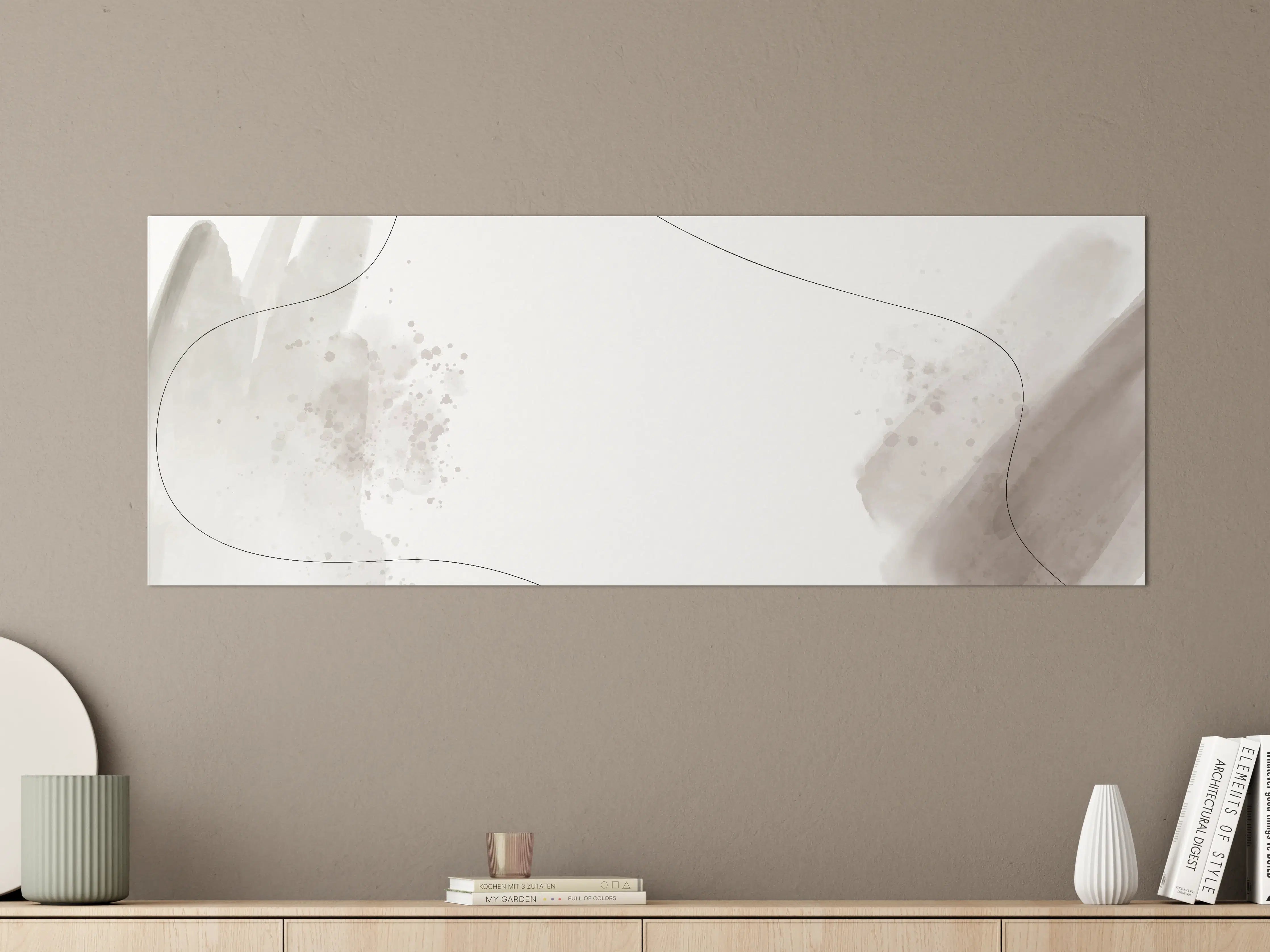 Große Wandbilder - Weiß-Graue Eleganz Textur