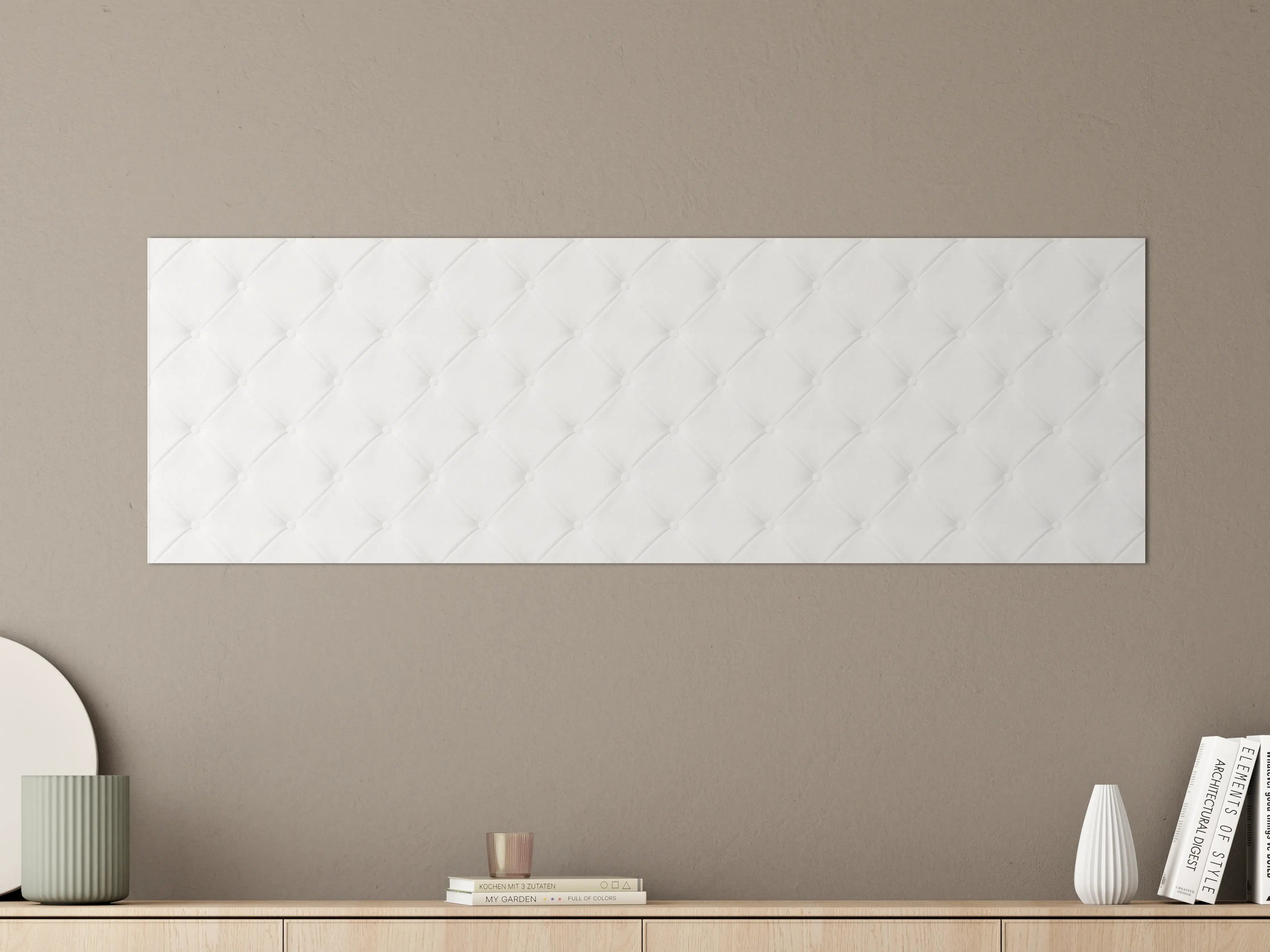 Große Wandbilder - Weiß-Graue Luxus Ledertextur