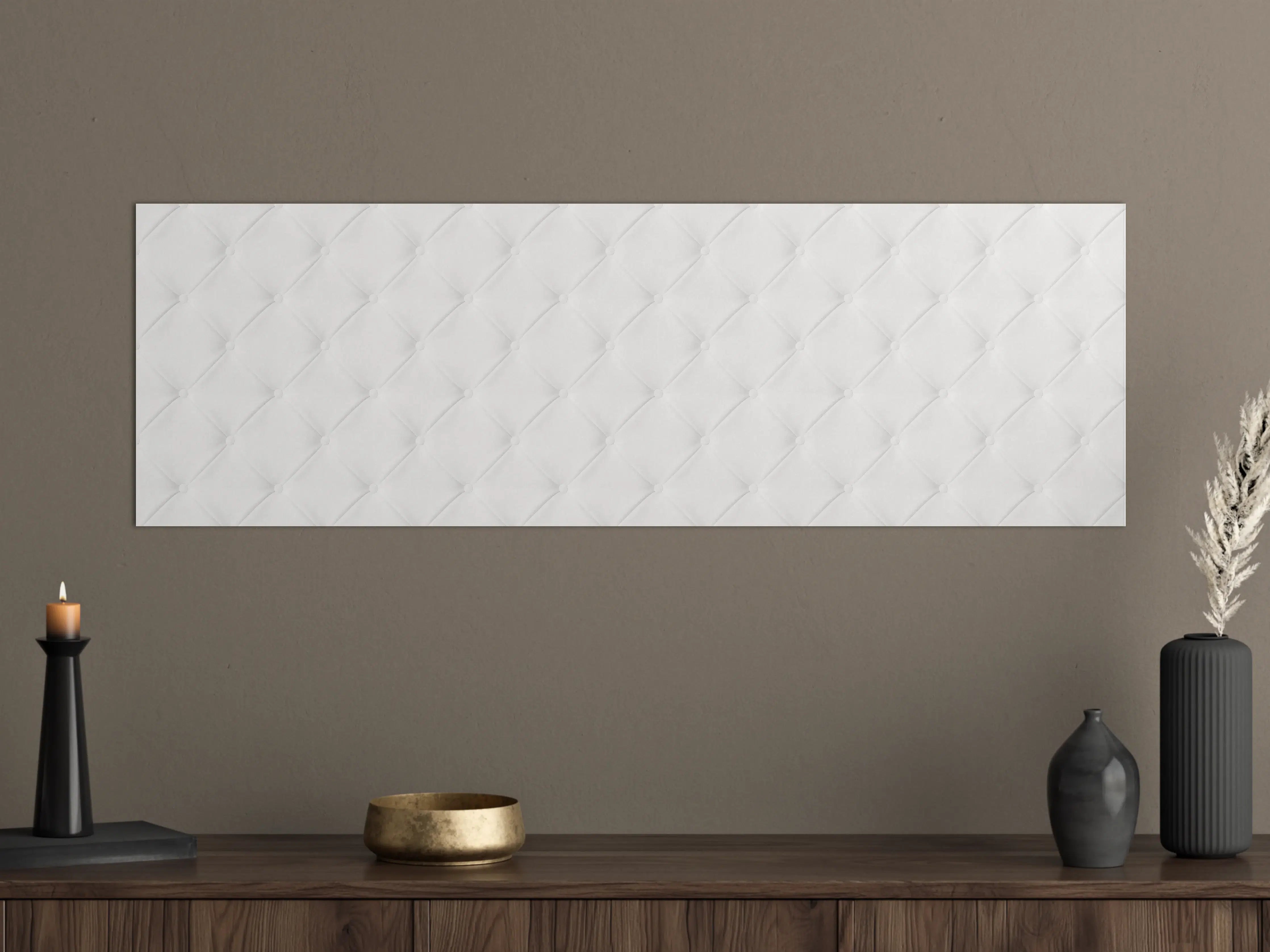 Große Wandbilder - Weiß-Graue Luxus Ledertextur