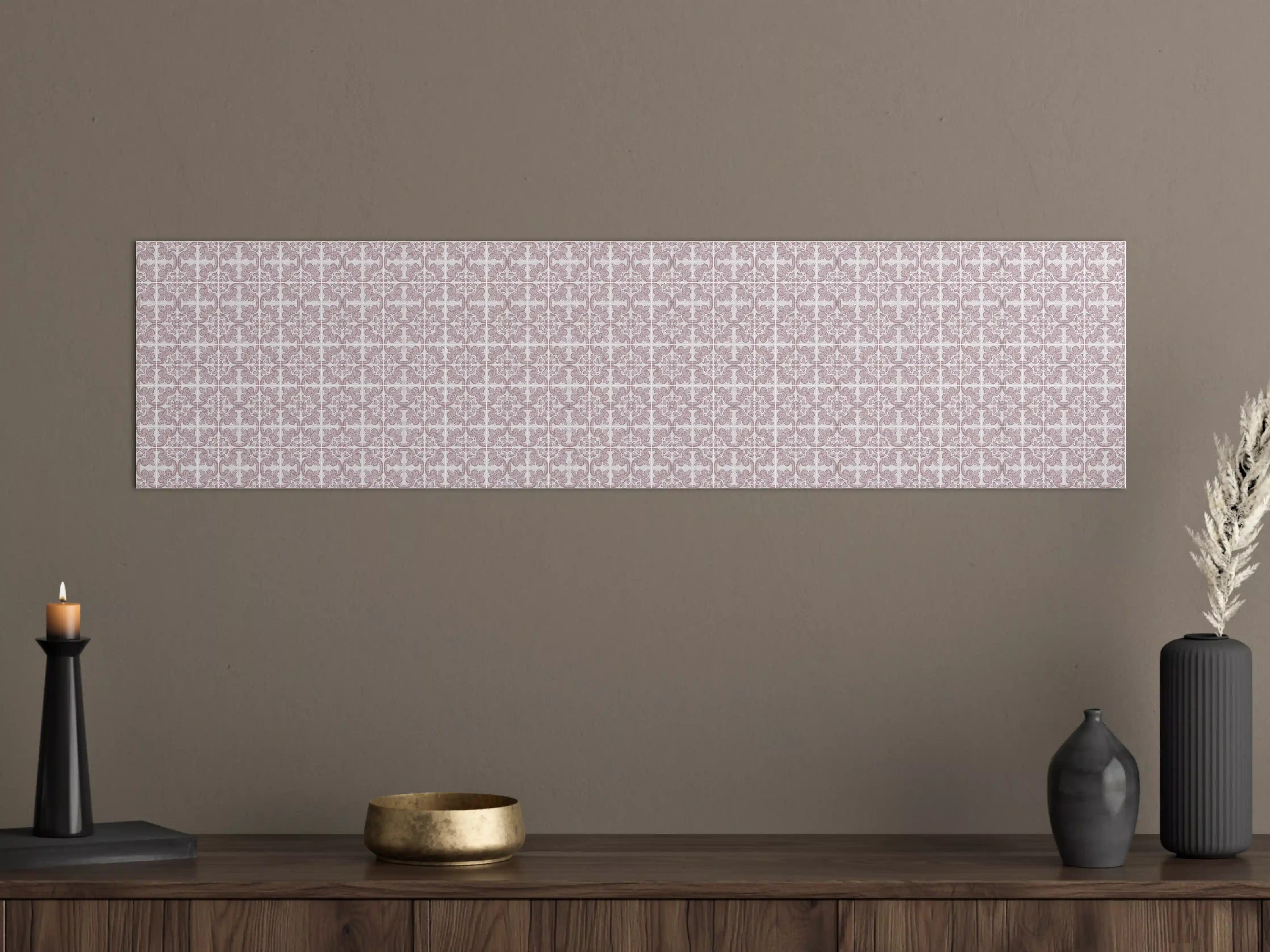 Große Wandbilder - Weiß-Graues Geometrisches Muster