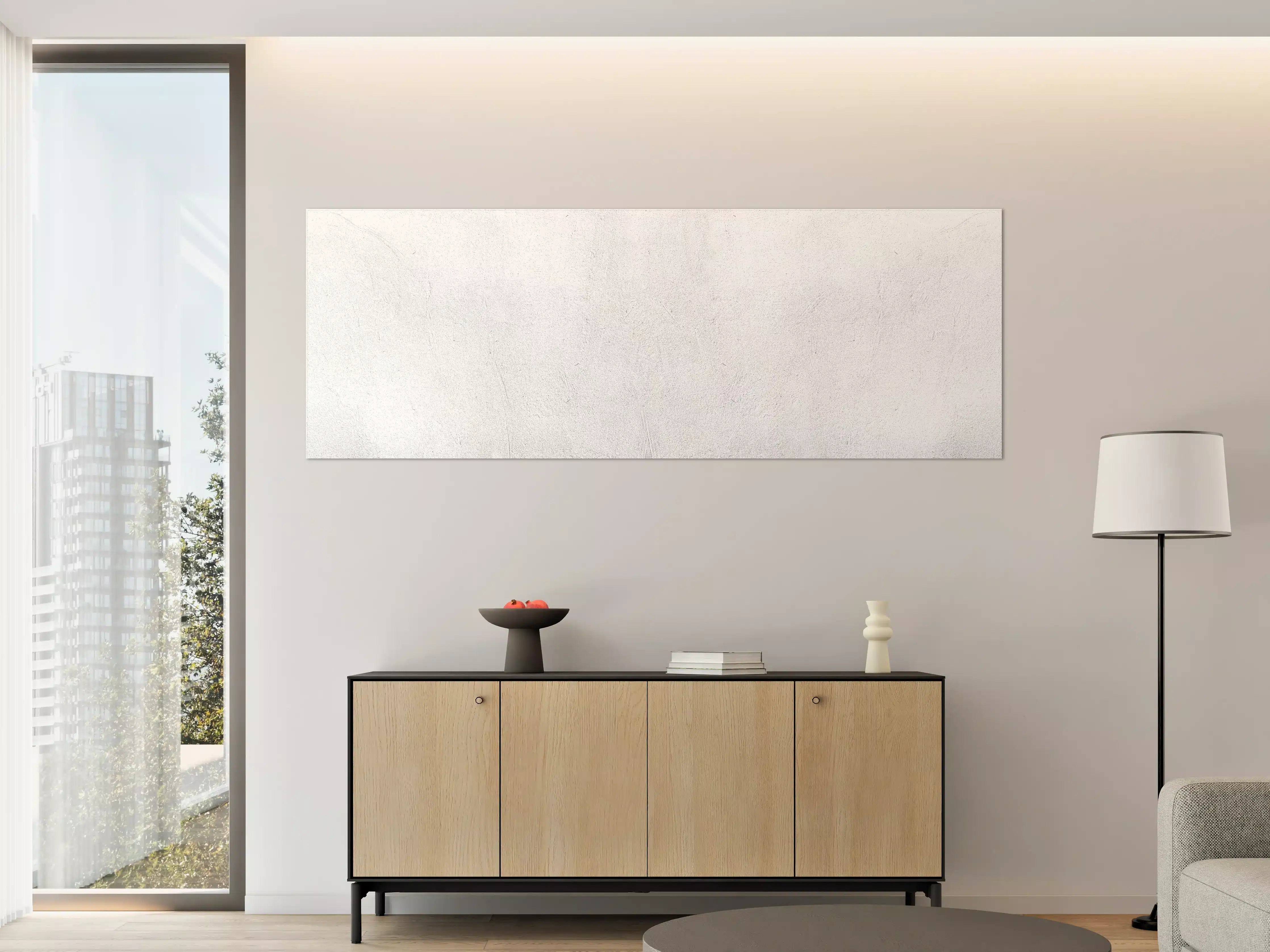 Große Wandbilder - Weiß beige Betonwand