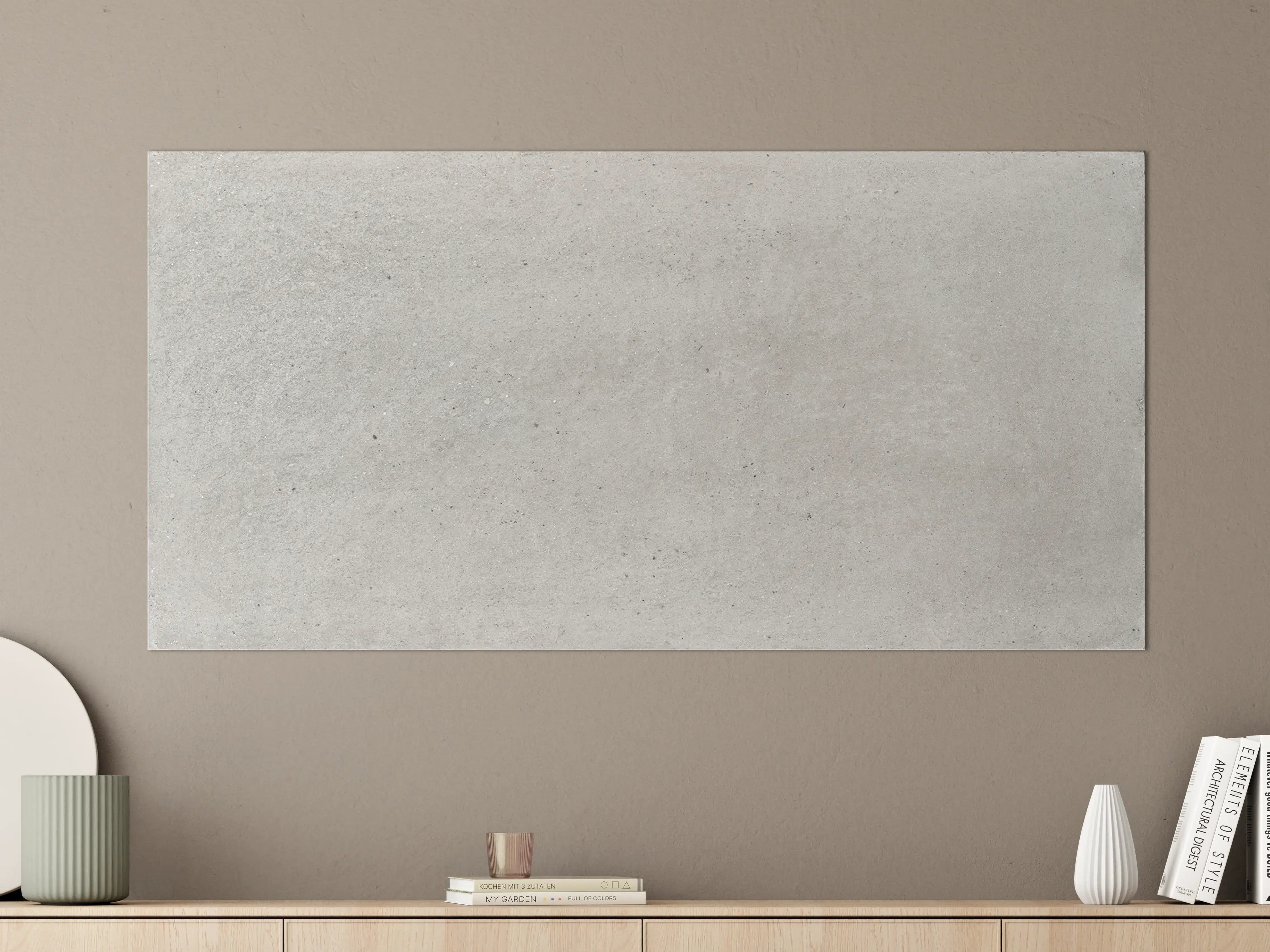 Große Wandbilder - Weiß graue Betonwand 2