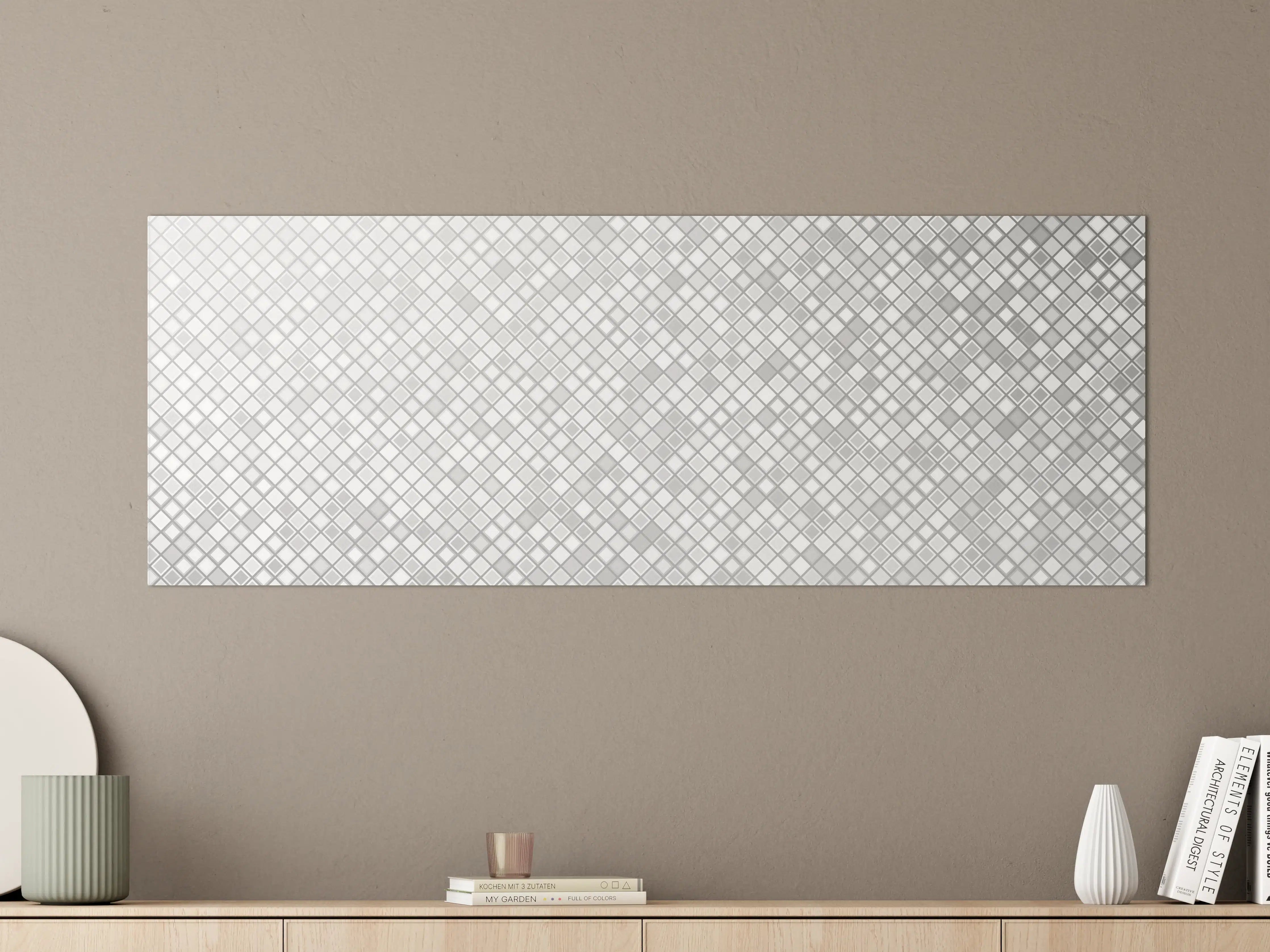 Große Wandbilder - Weiße Marmor-Textur mit Grau Muster