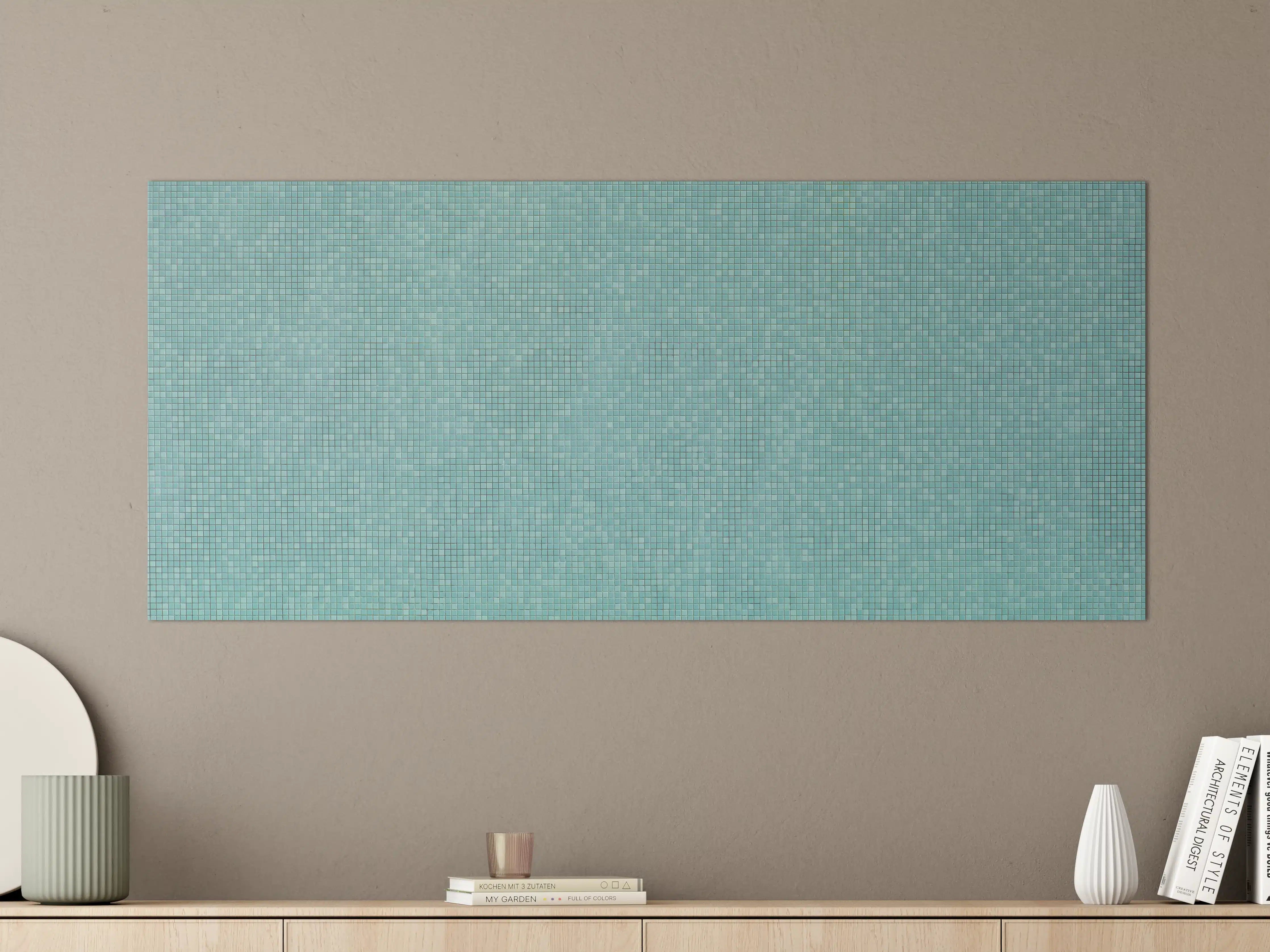 Große Wandbilder - Weiße Marmor-Textur mit blauer Tönung