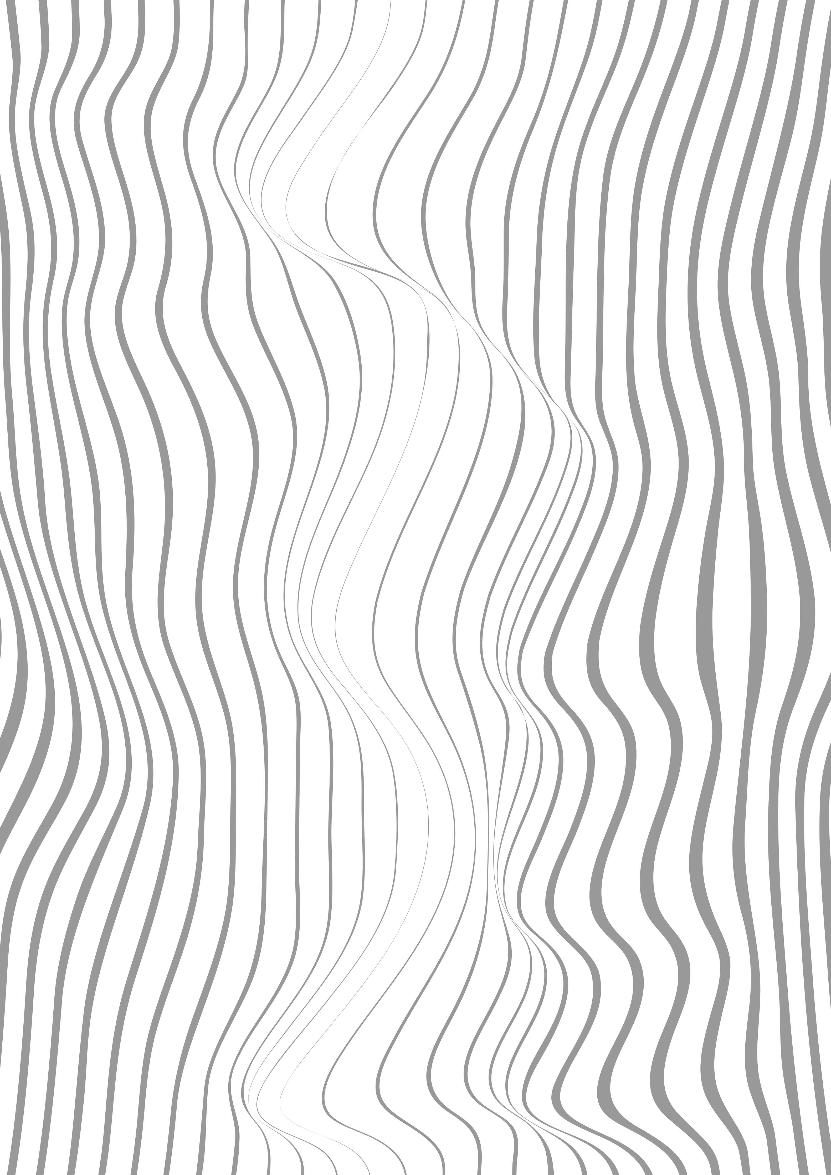 Große Wandbilder-Weiße Wellenlinien auf grau-weißer Textur