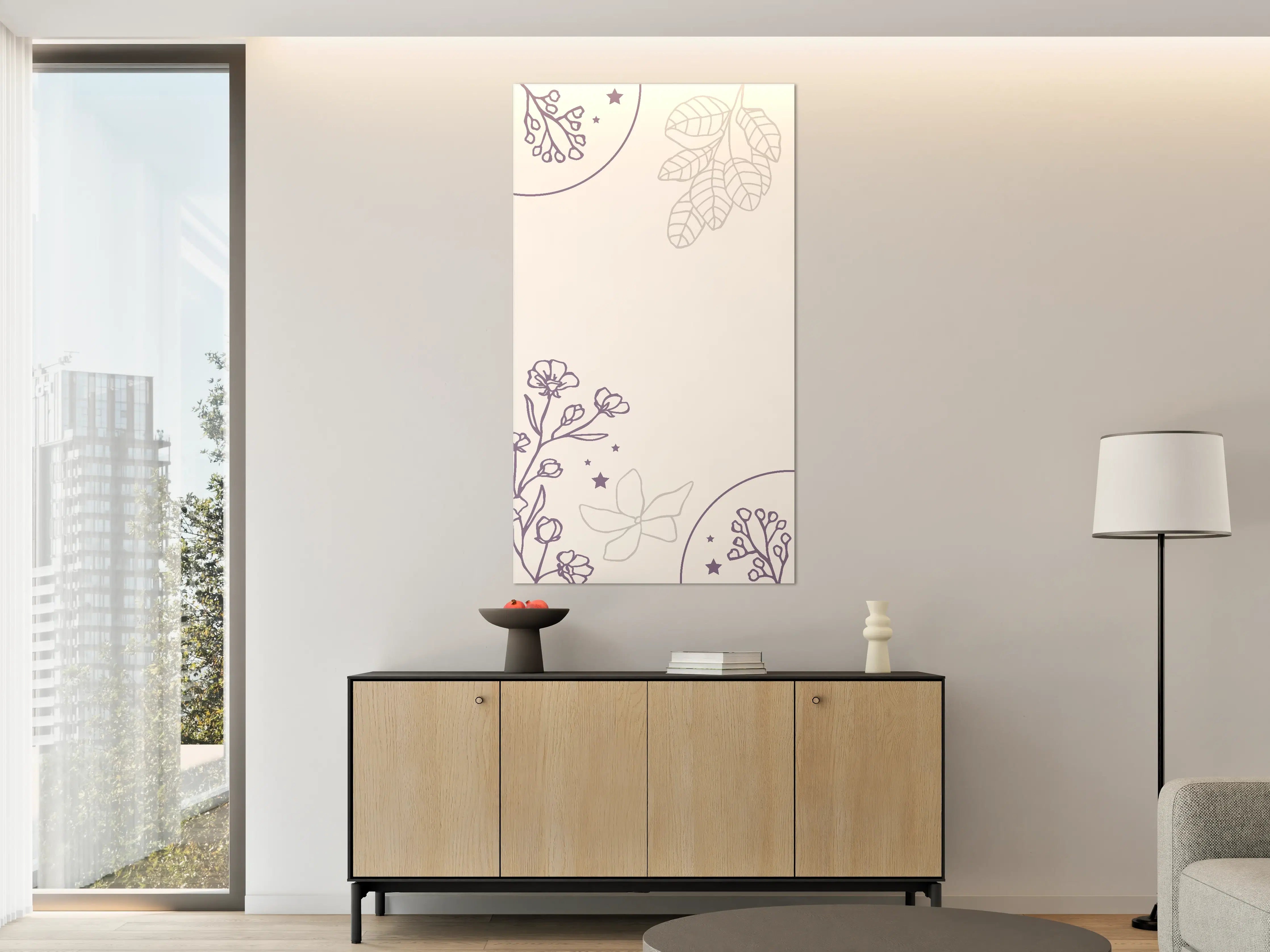Große Wandbilder - Weiße und graue Naturmotive