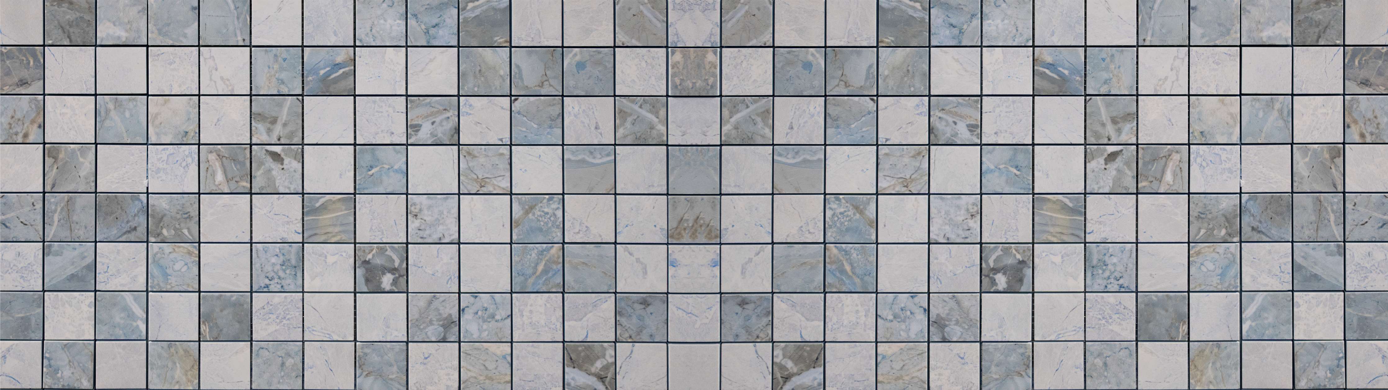 Große Wandbilder-Weißes Mosaik in Grautönen