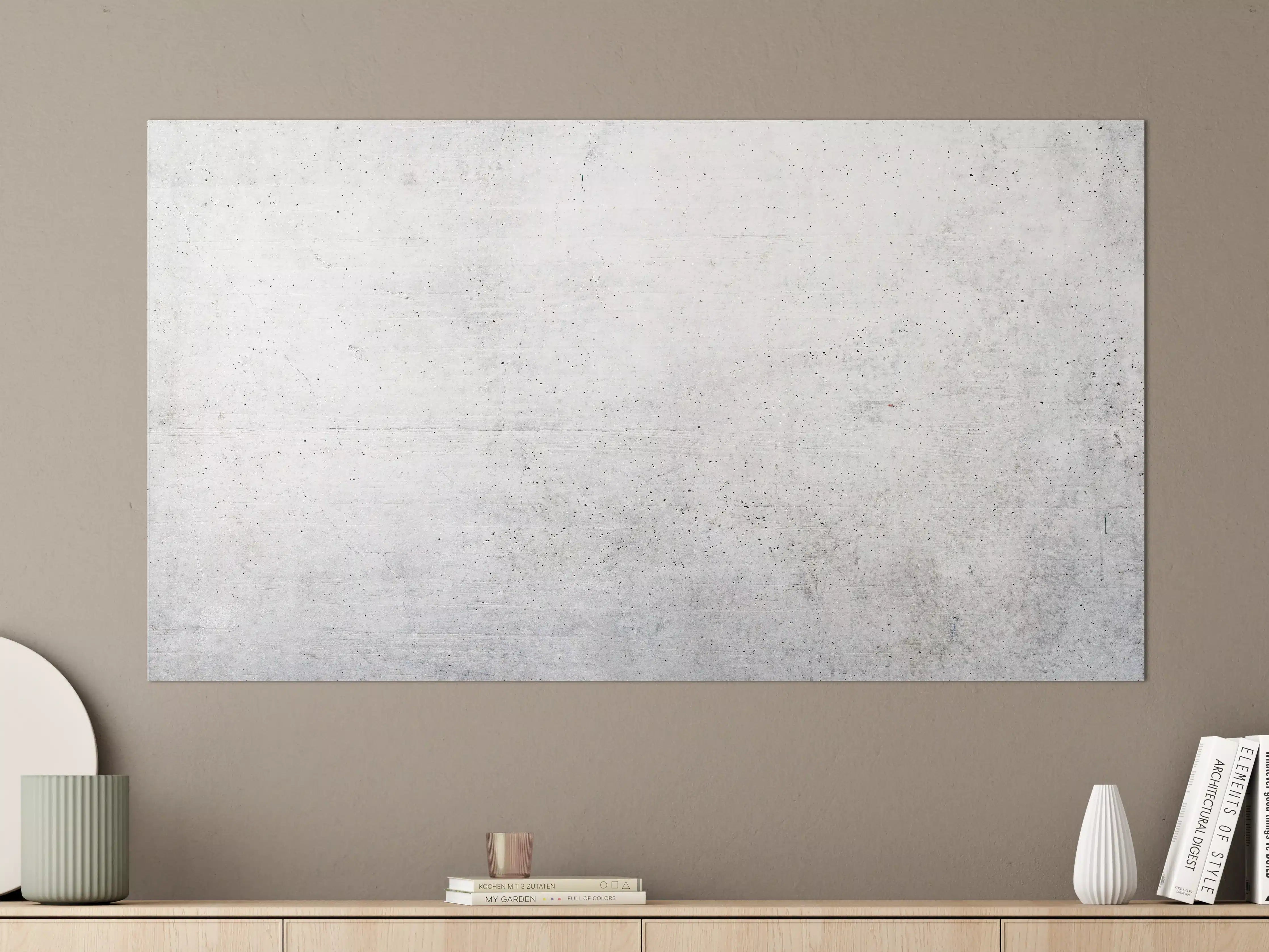Große Wandbilder - Weißes Zement Design