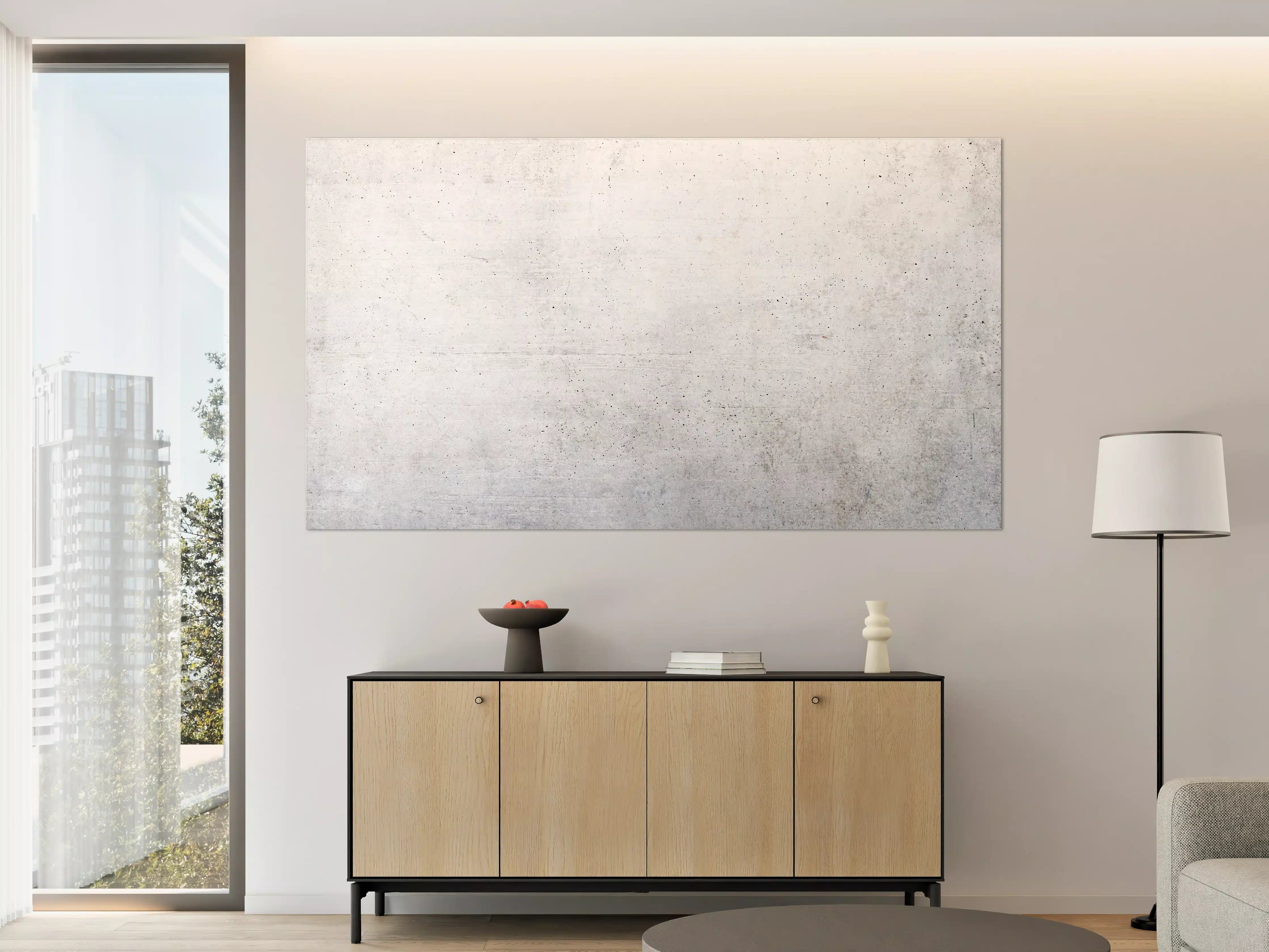Große Wandbilder - Weißes Zement Design