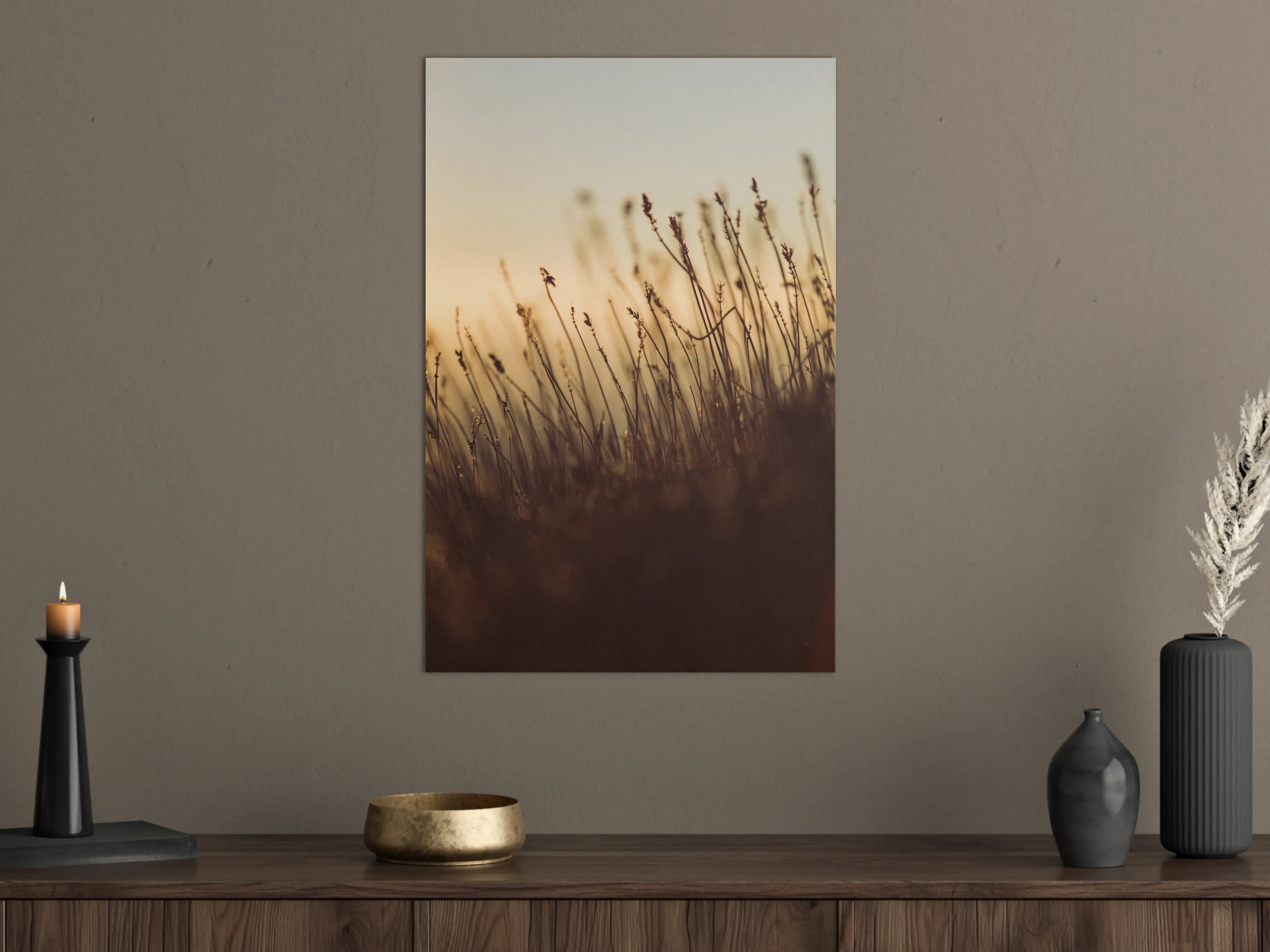 Große Wandbilder - Wiesen im Sonnenuntergang