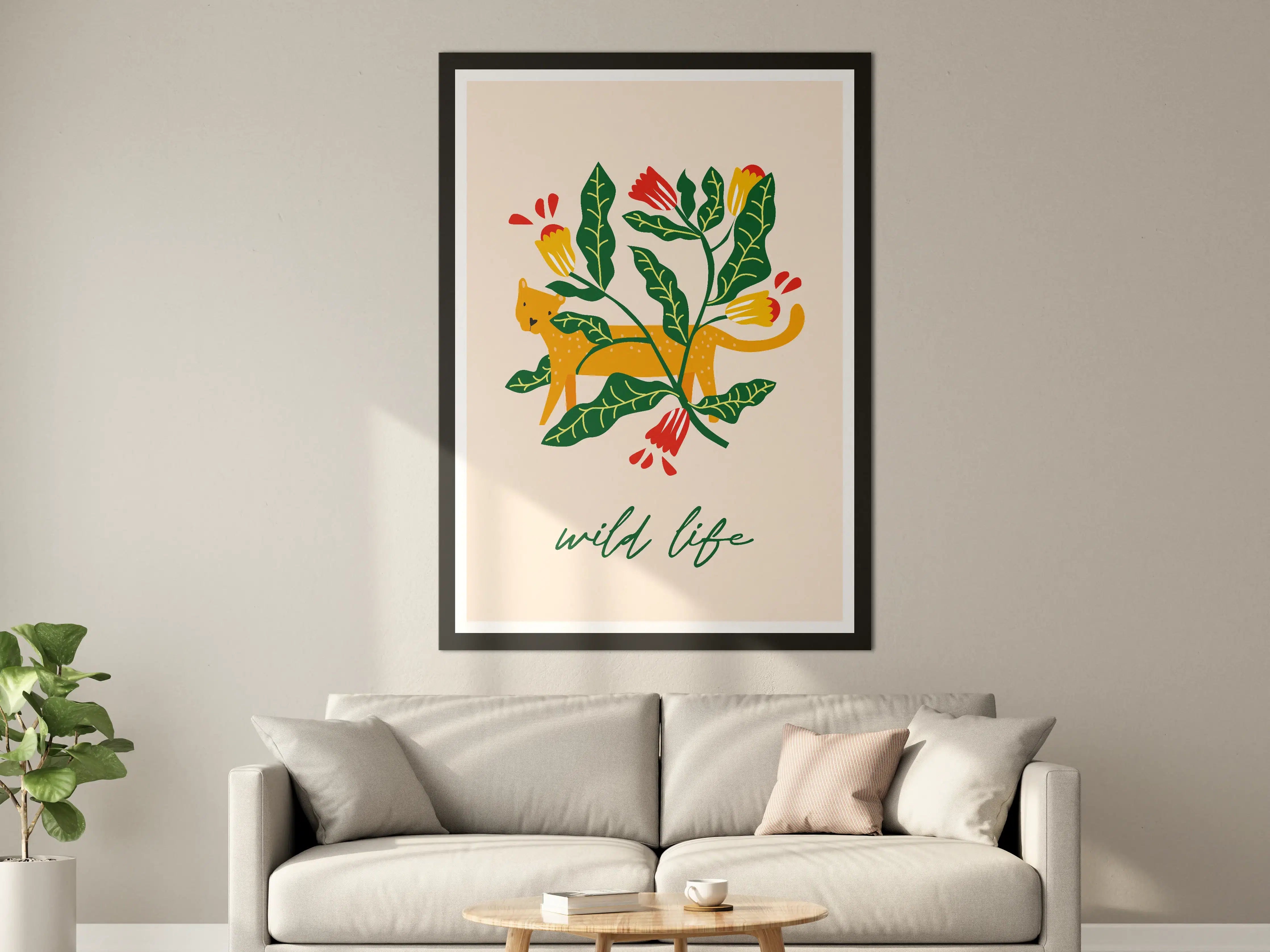 Große Wandbilder - Wilder Dschungel mit leuchtender Flora