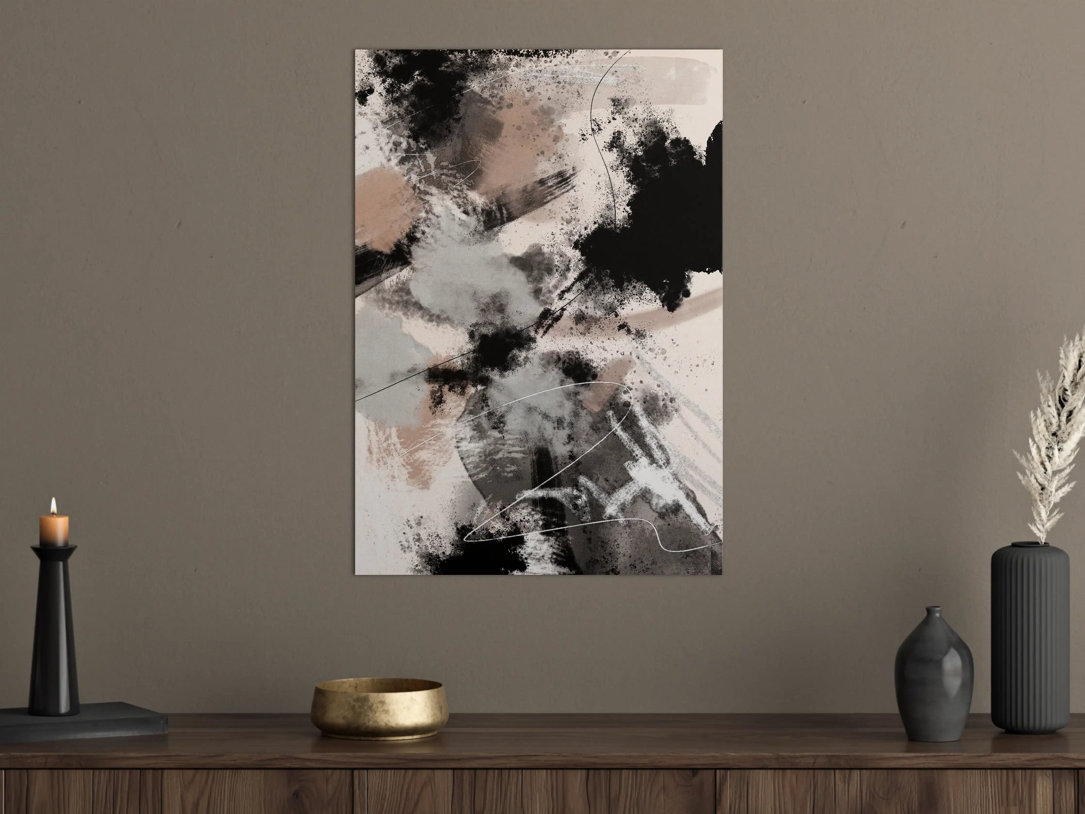 Große Wandbilder - Wilder Sturm - Moderne Kunst