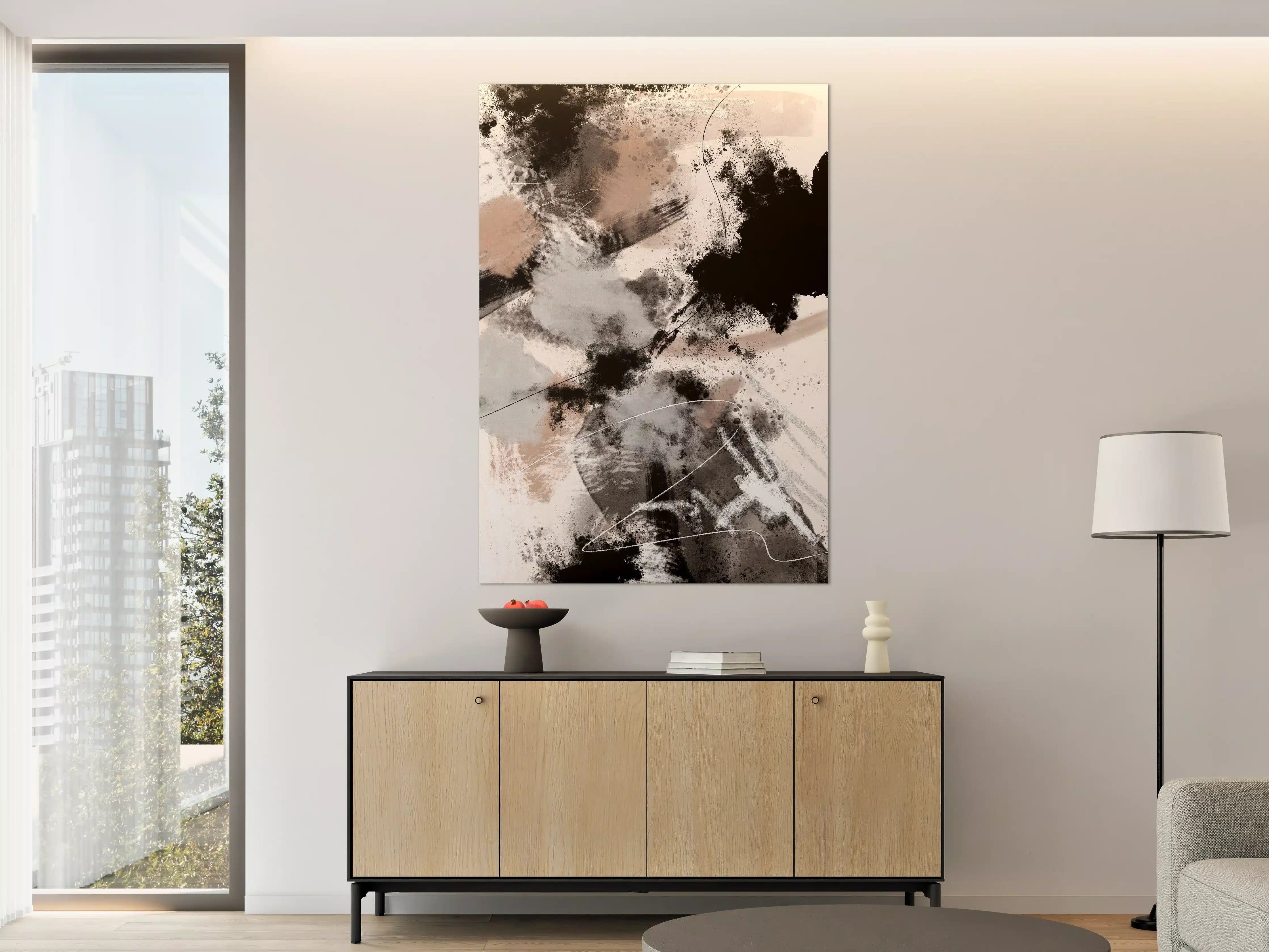 Große Wandbilder - Wilder Sturm - Moderne Kunst