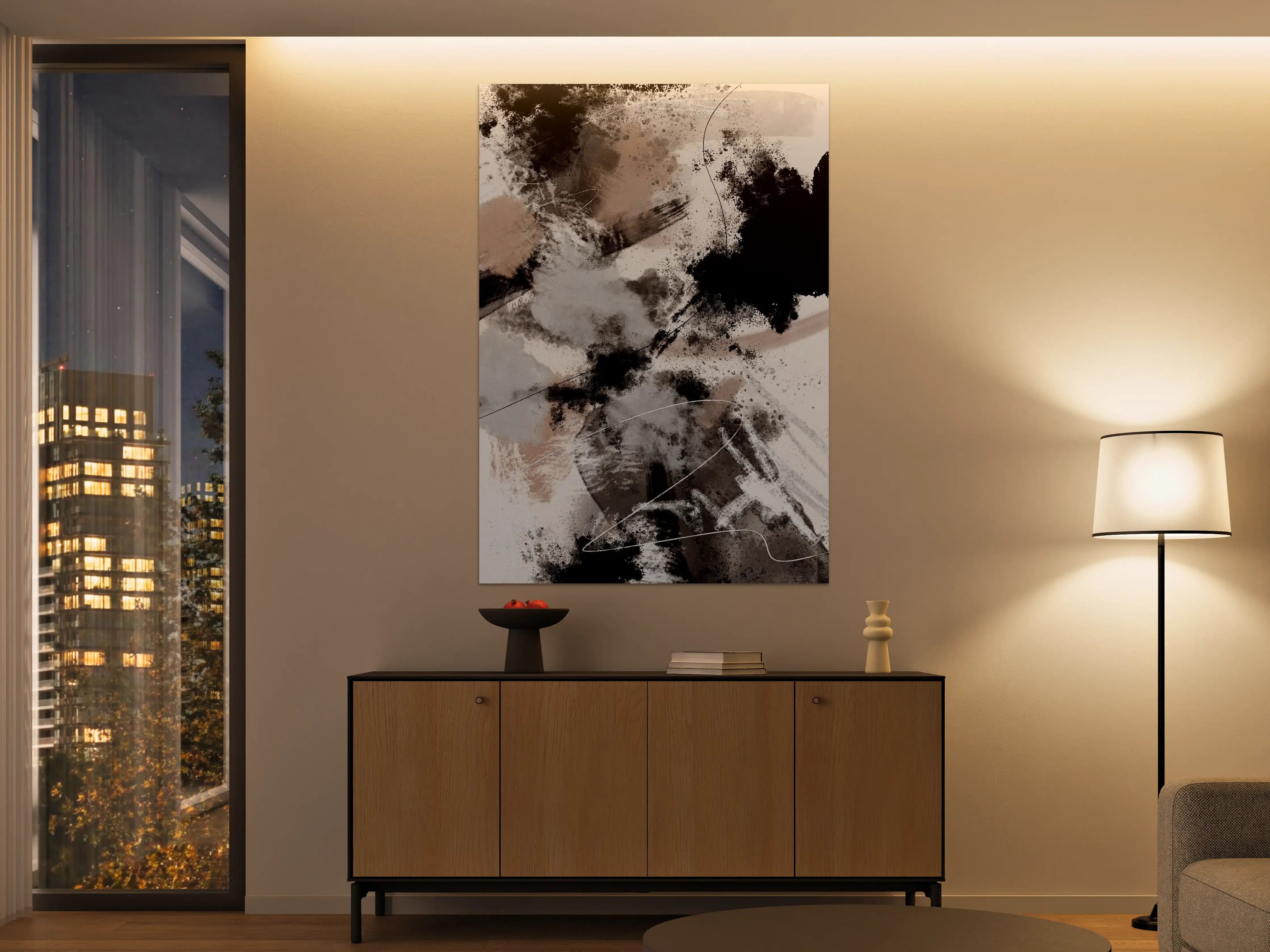 Große Wandbilder - Wilder Sturm - Moderne Kunst