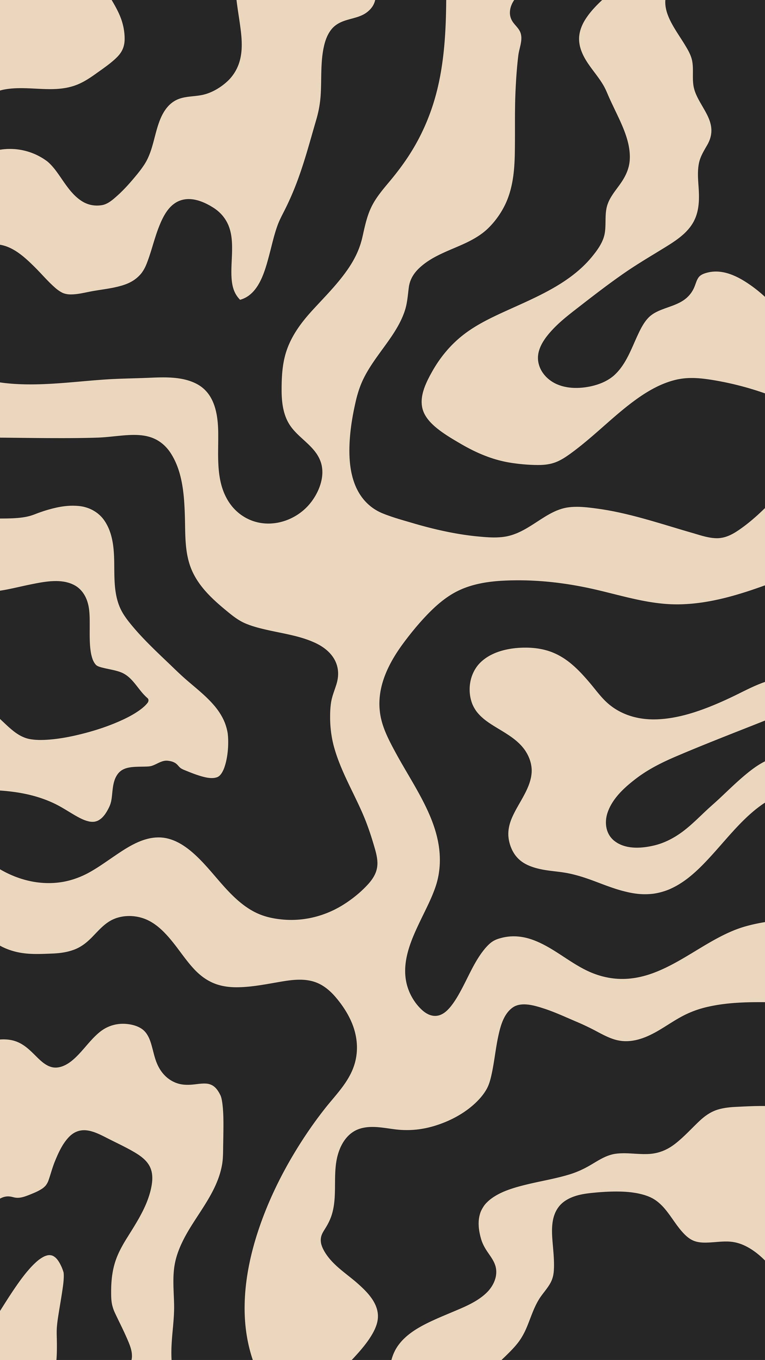 Große Wandbilder-Wildledermuster in Schwarz-Beige