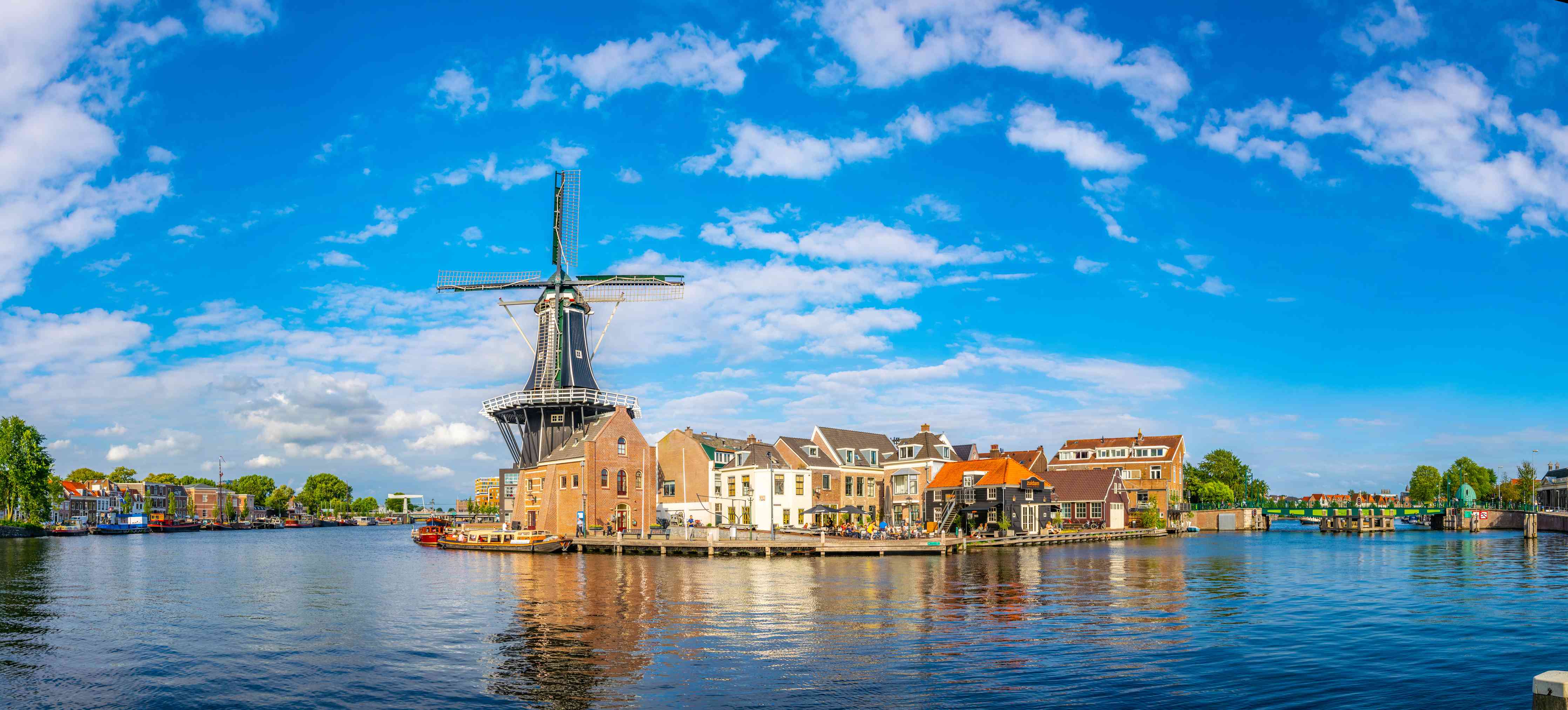 Große Wandbilder-Windmühle in Haarlem