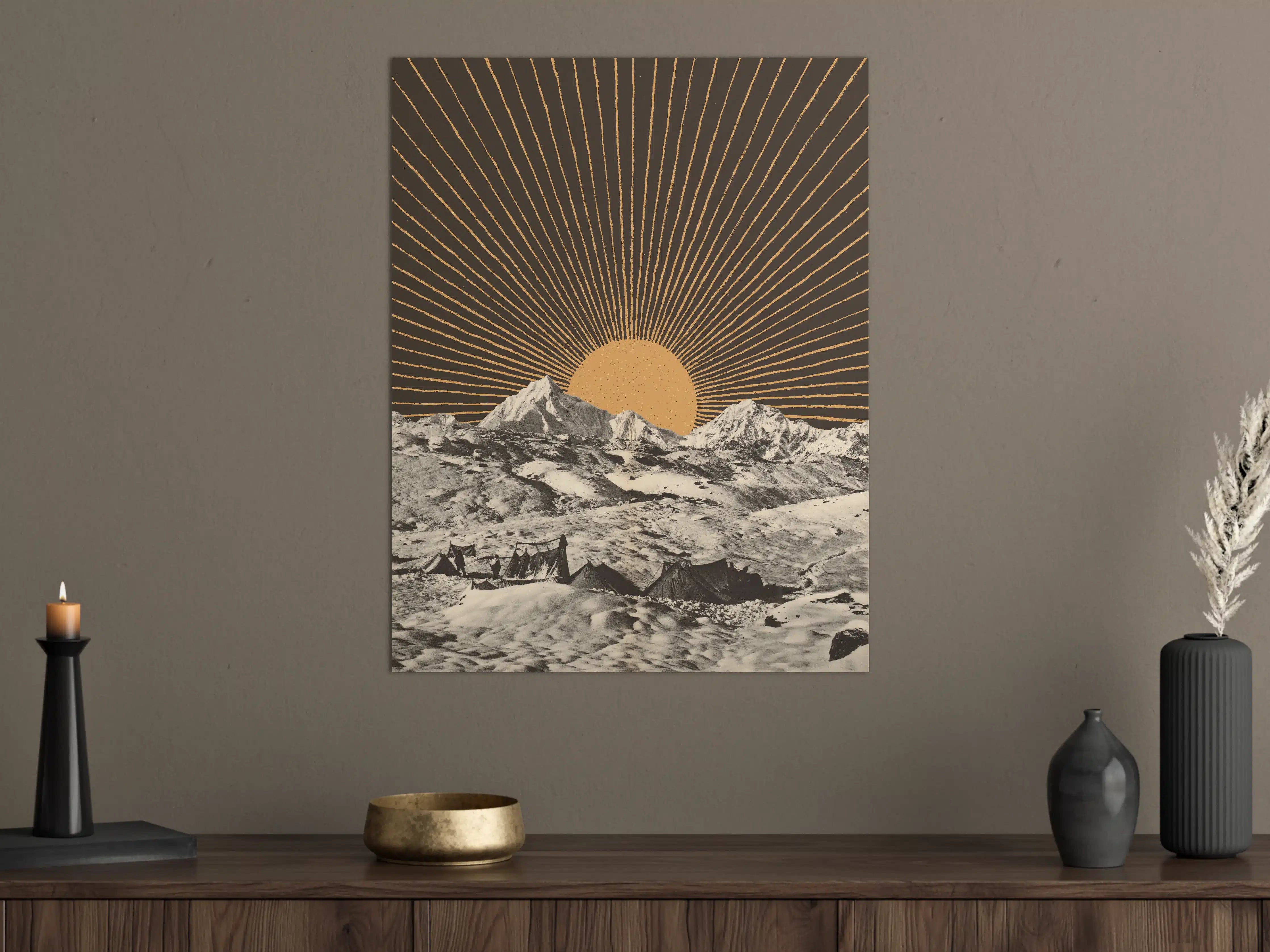 Große Wandbilder - Winterberg Sonnenaufgang Kunst