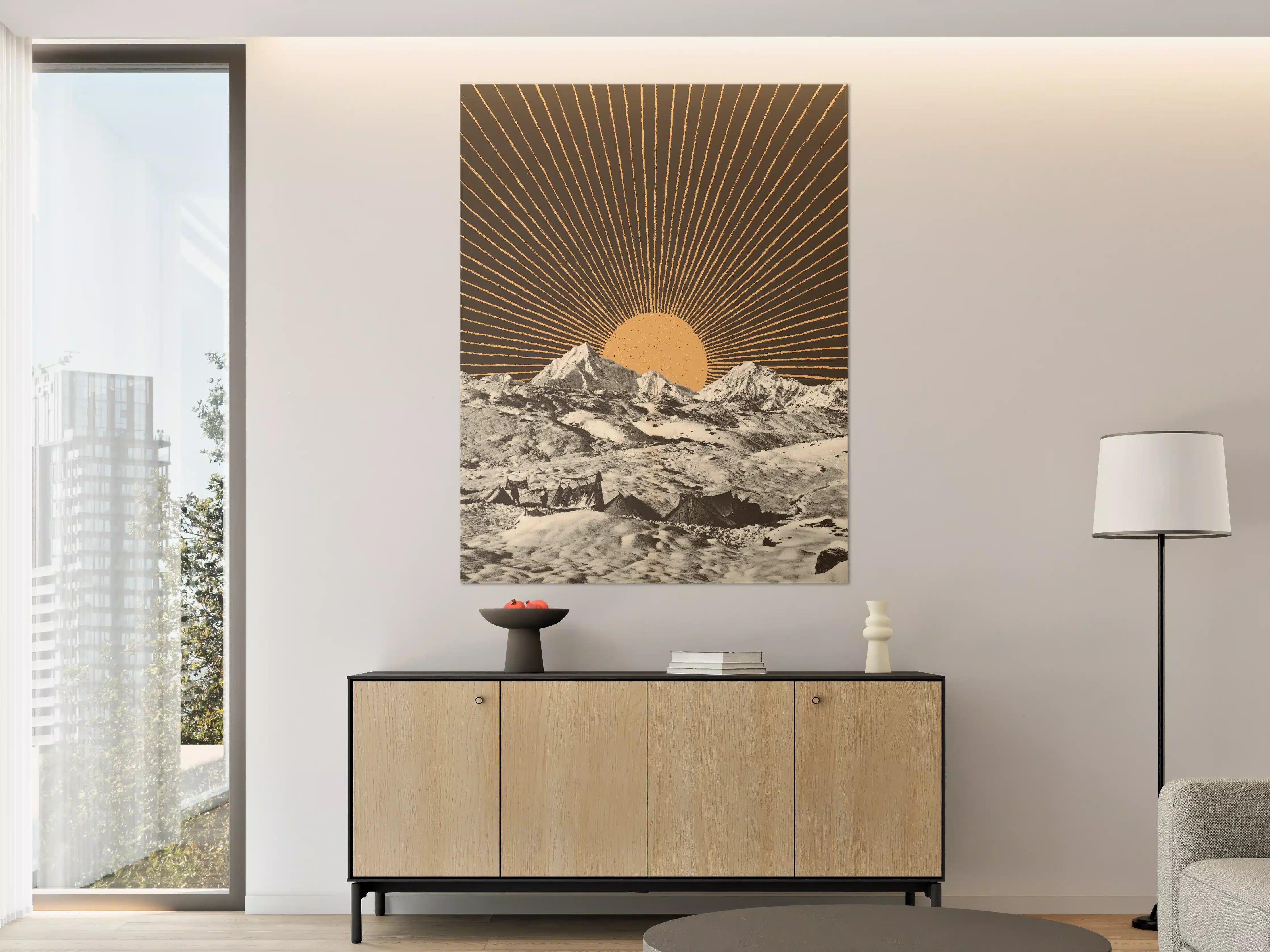Große Wandbilder - Winterberg Sonnenaufgang Kunst