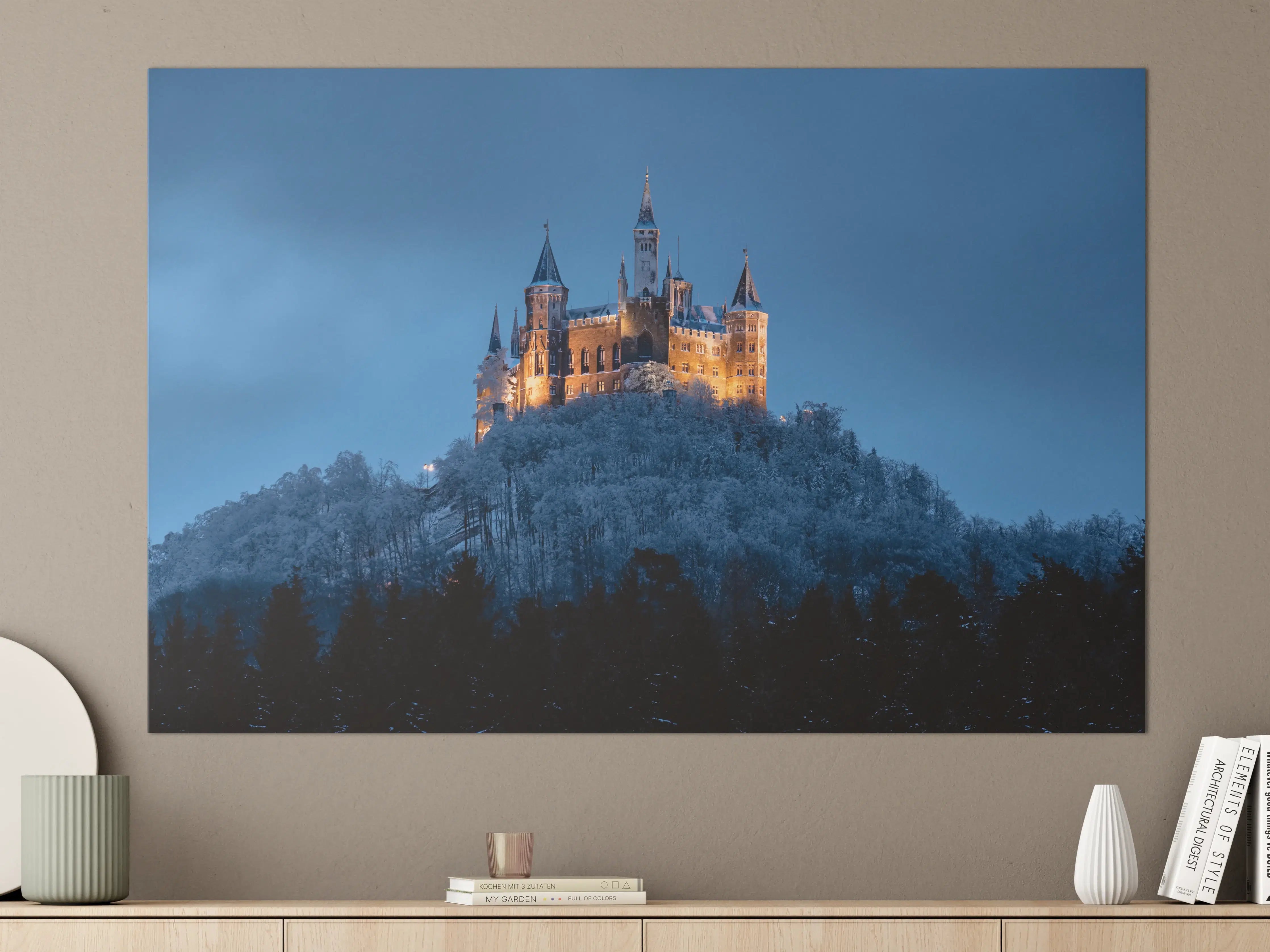 Große Wandbilder - Winterliche Atmosphäre - Burg von Hohenzollern