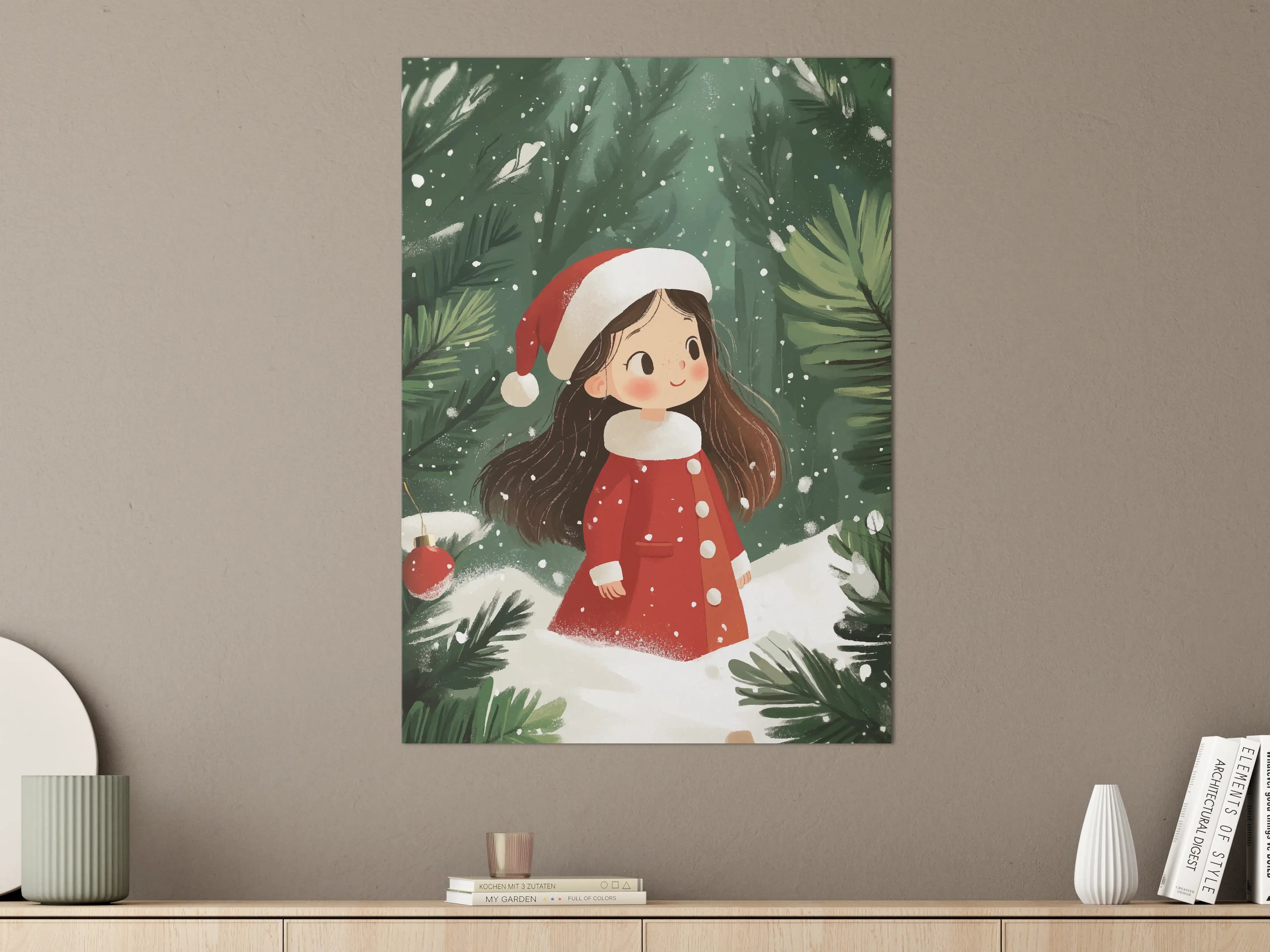 Große Wandbilder - Winterliche Kinderfreundschaft