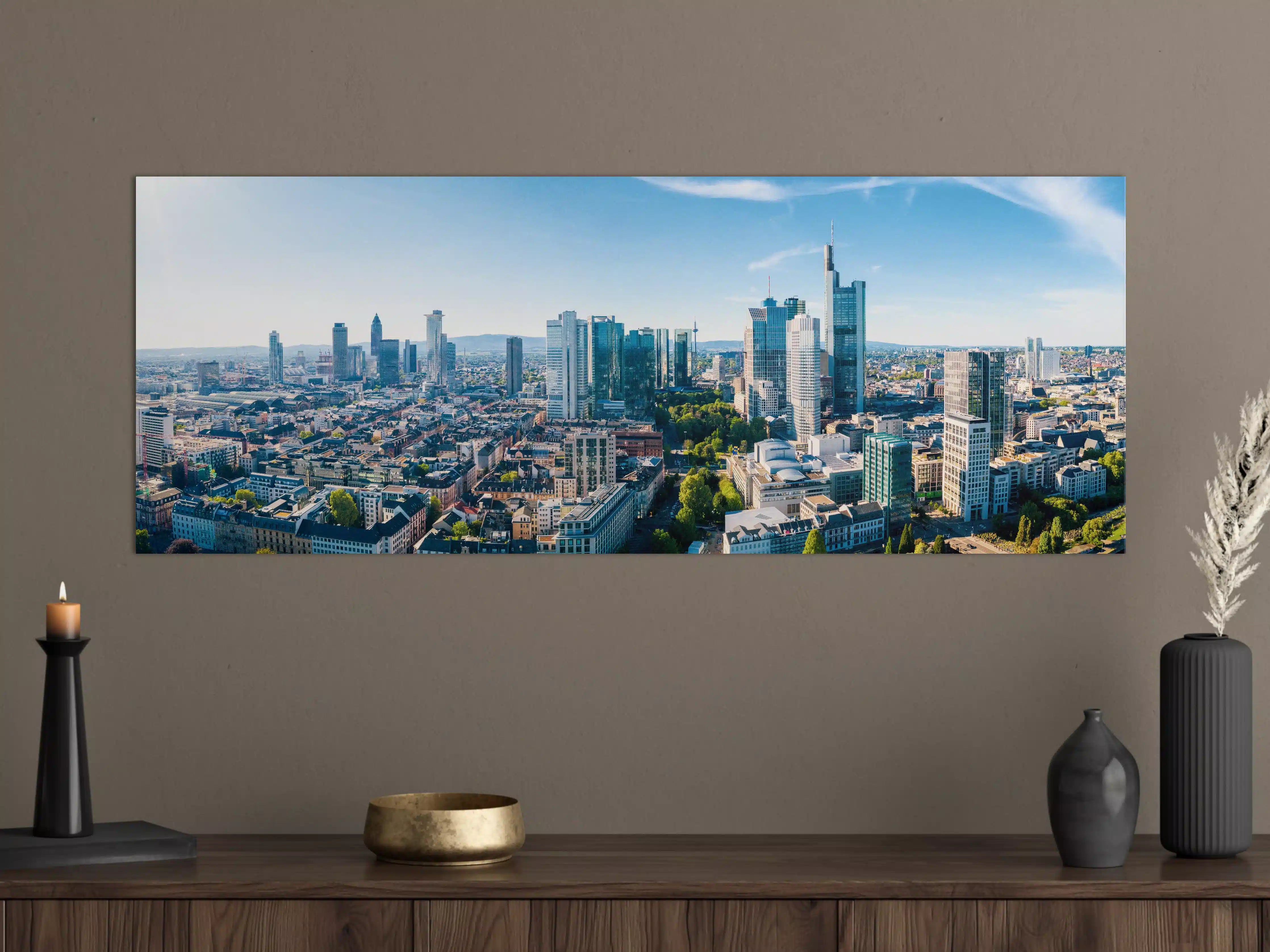 Große Wandbilder - Wolkenkratzer -  Frankfurt am Main