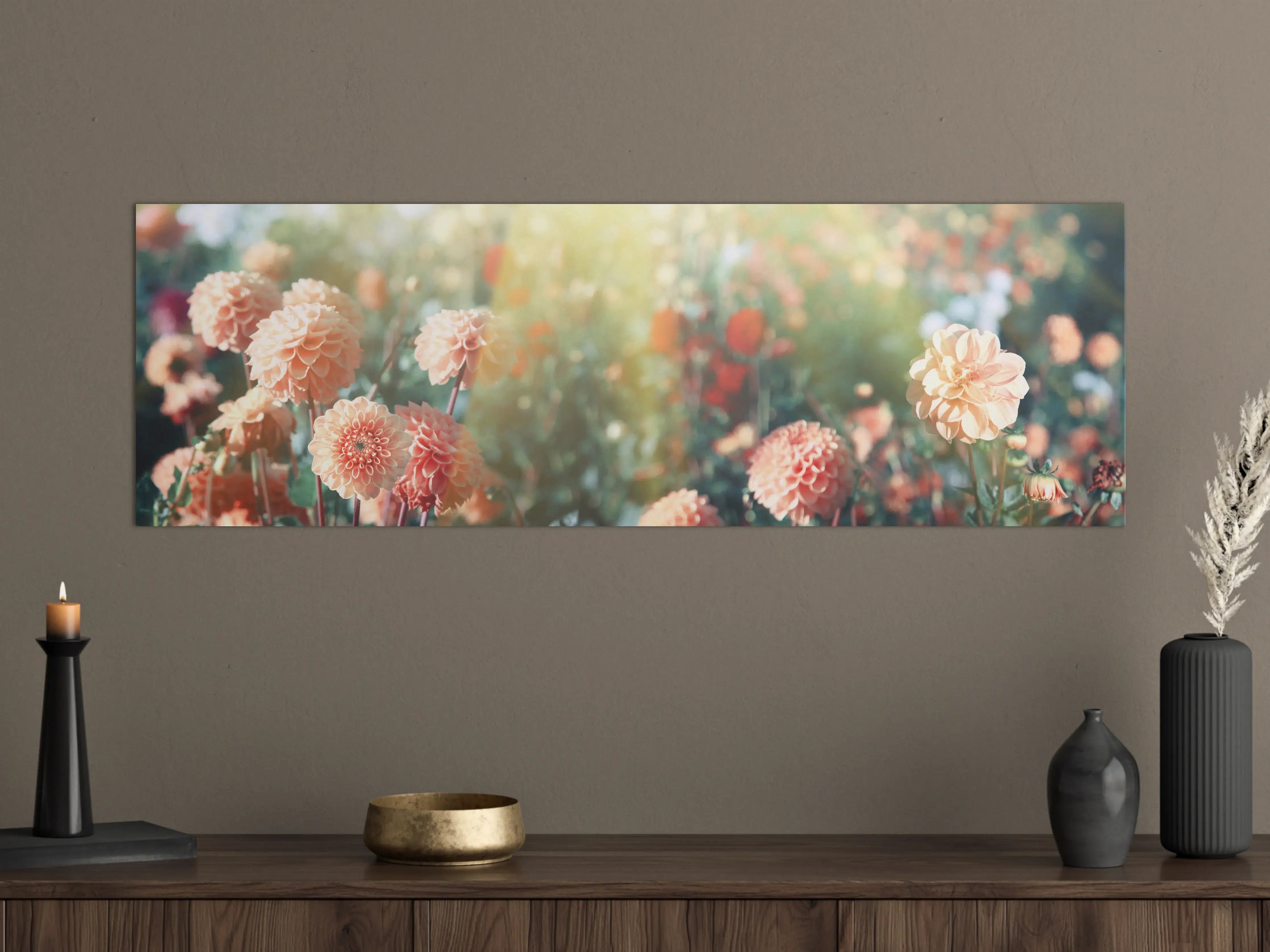 Große Wandbilder - Wunderschöne Blumen im Sommer
