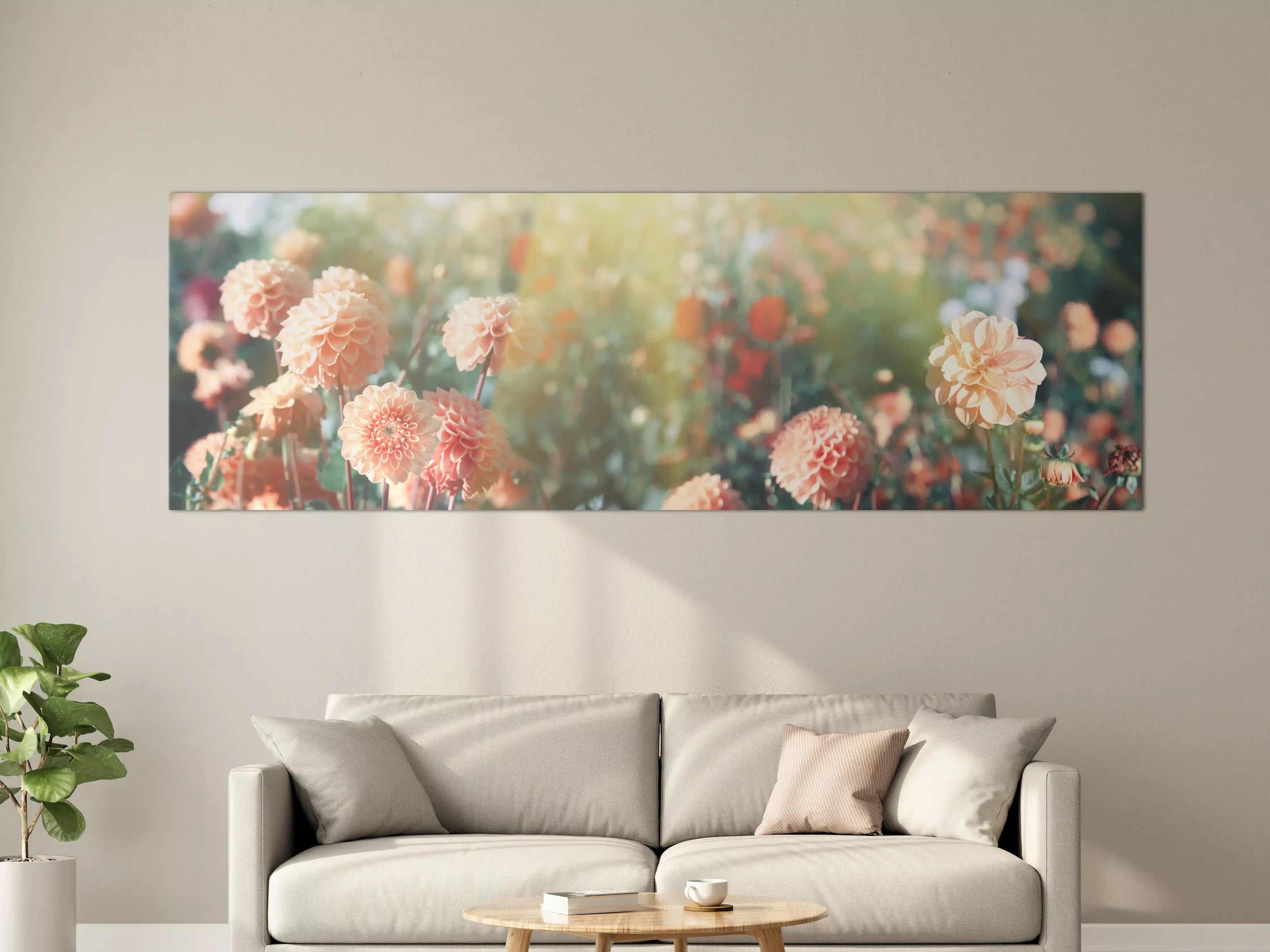 Große Wandbilder - Wunderschöne Blumen im Sommer
