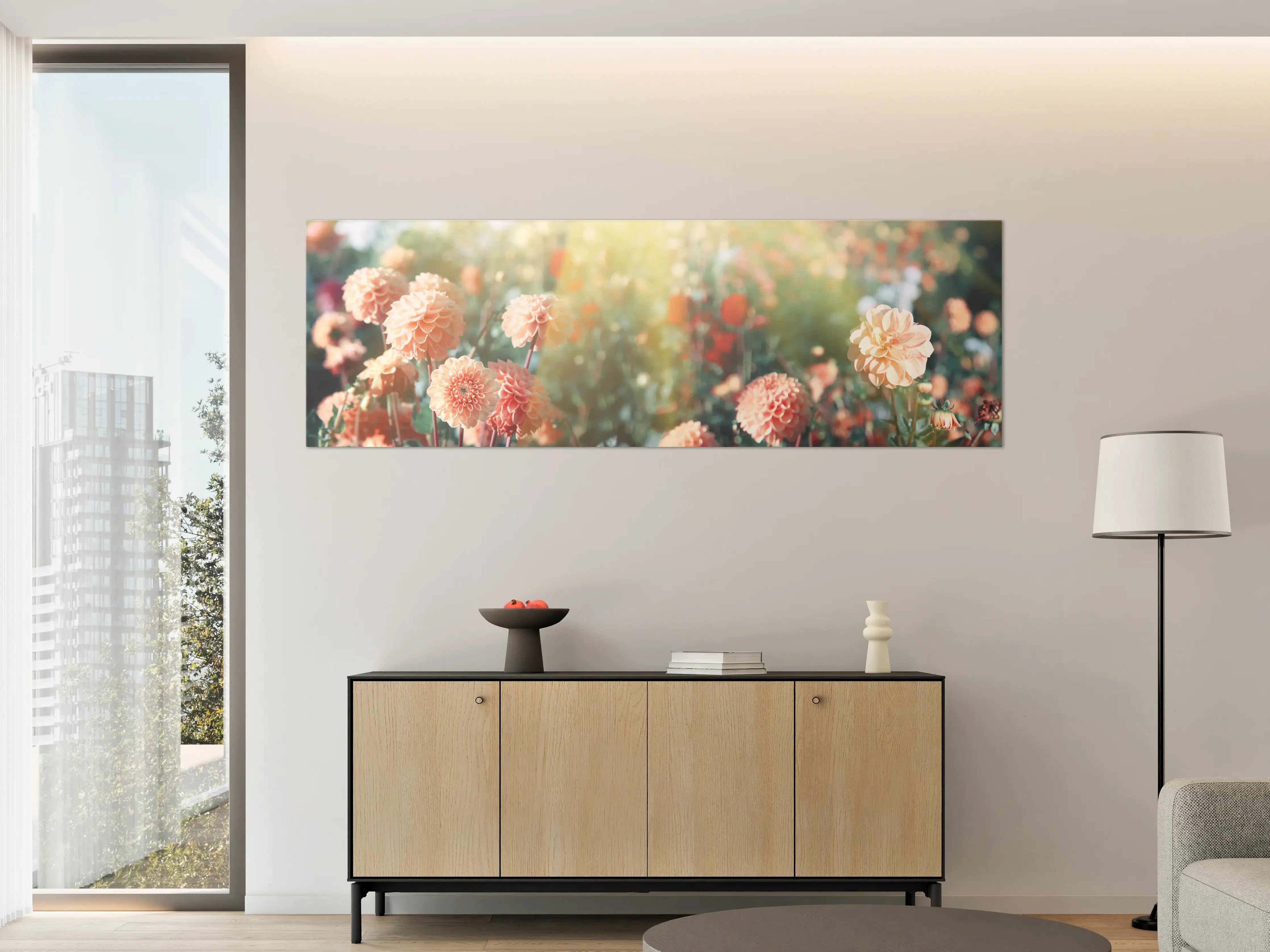 Große Wandbilder - Wunderschöne Blumen im Sommer