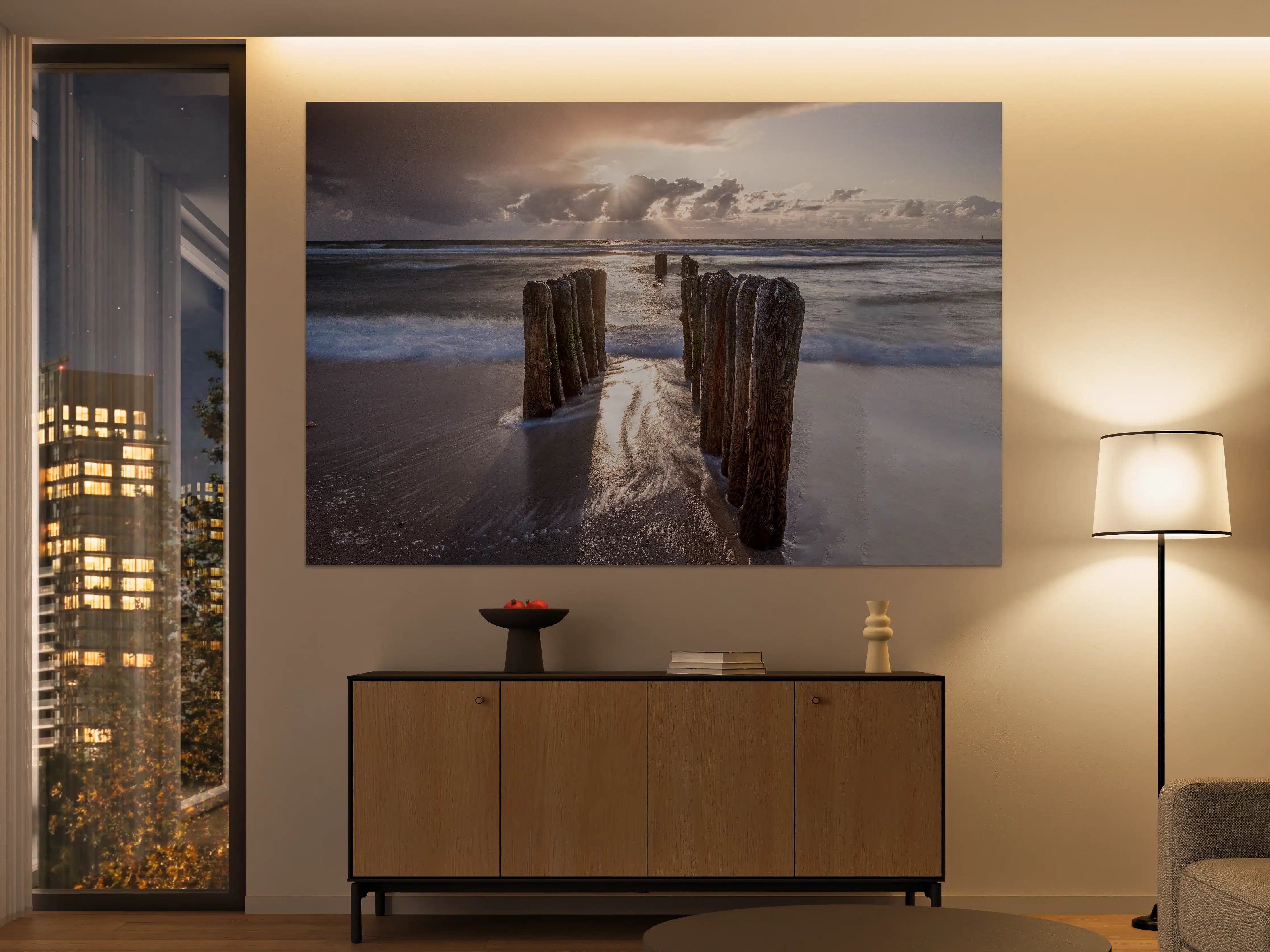 Große Wandbilder - Wunderschöne Buhnen auf Sylt