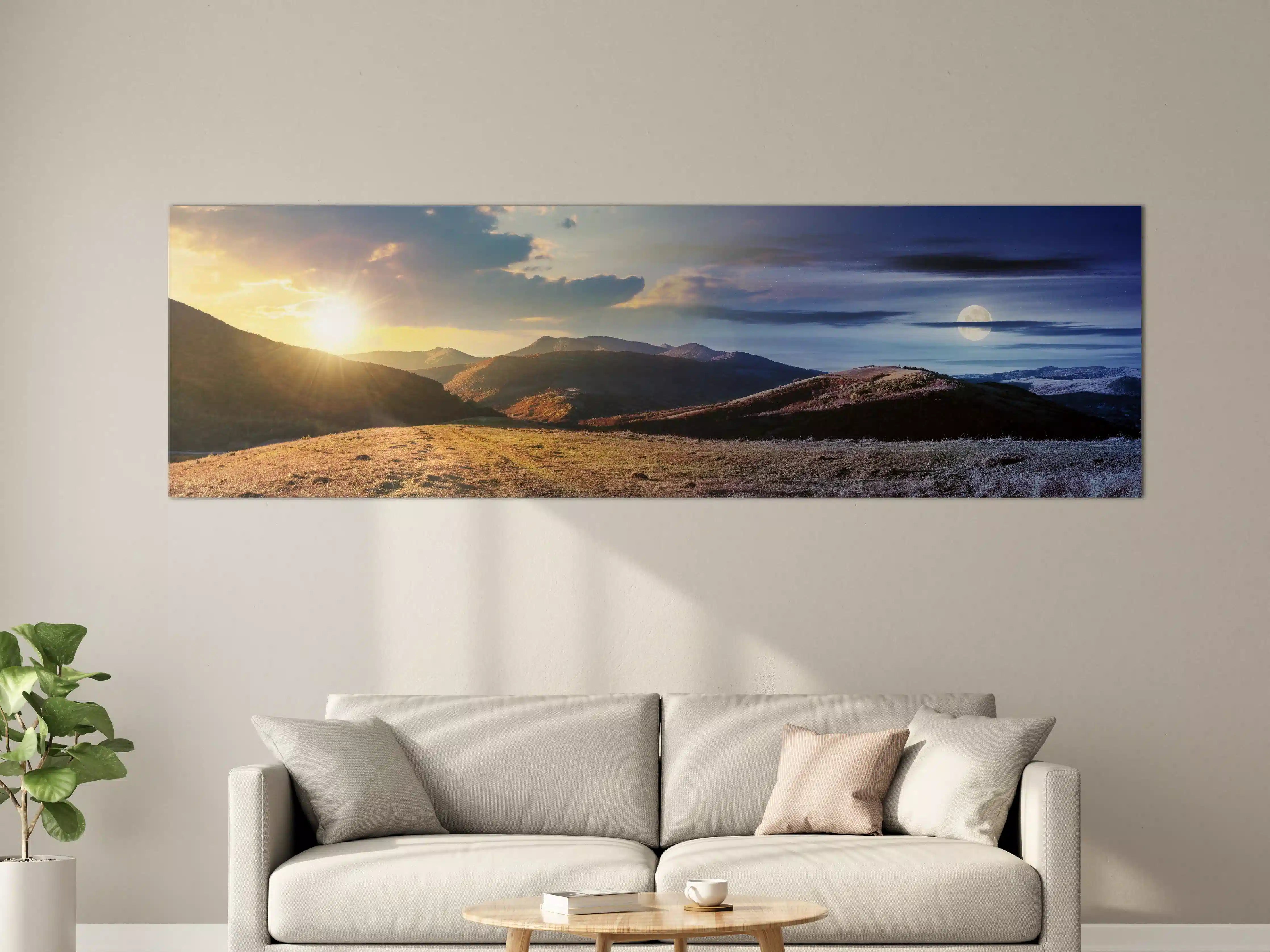 Große Wandbilder - Wunderschönes Panorama eines Bergkamms