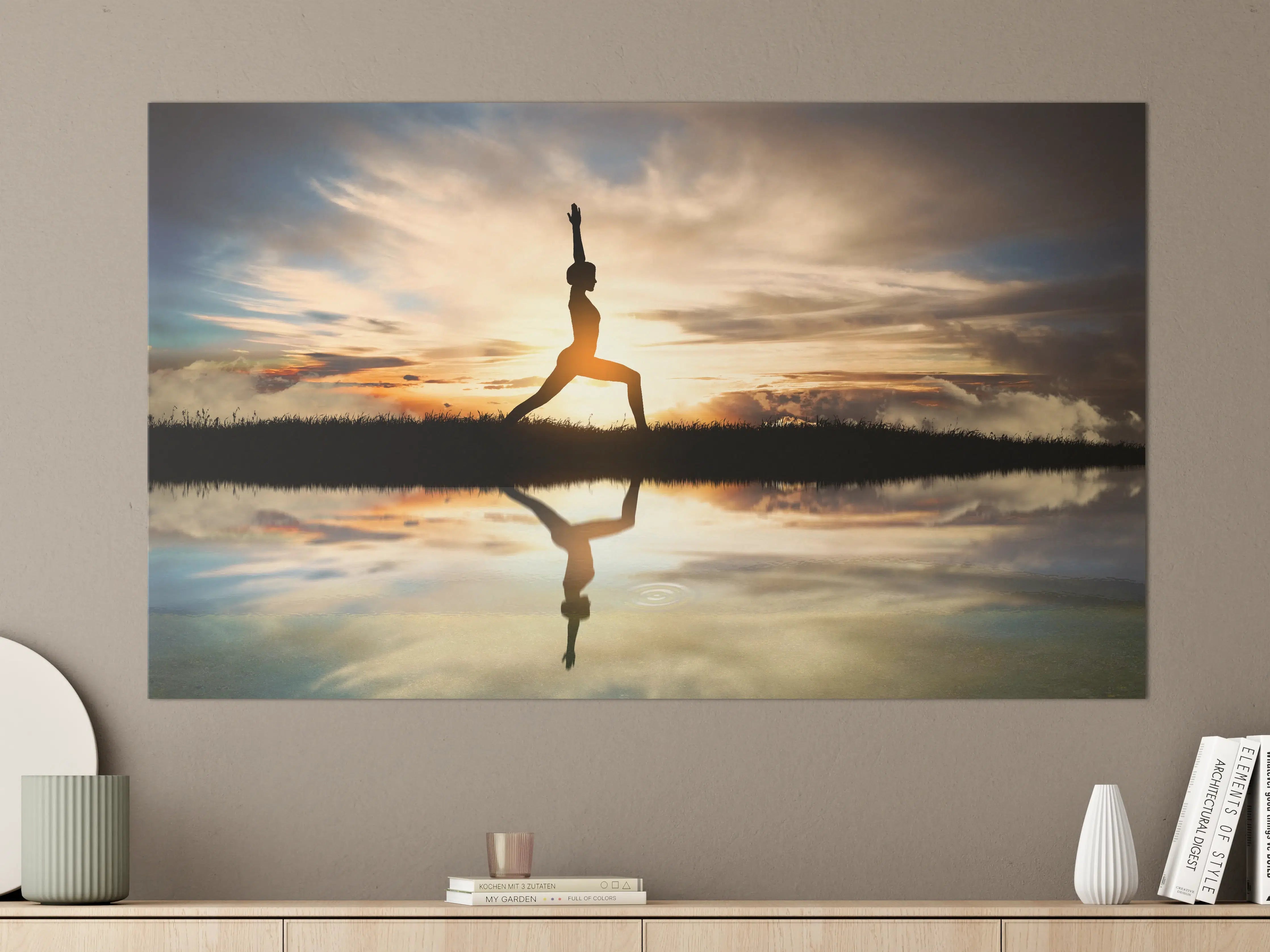Große Wandbilder - Yoga praktizierendes Mädchen