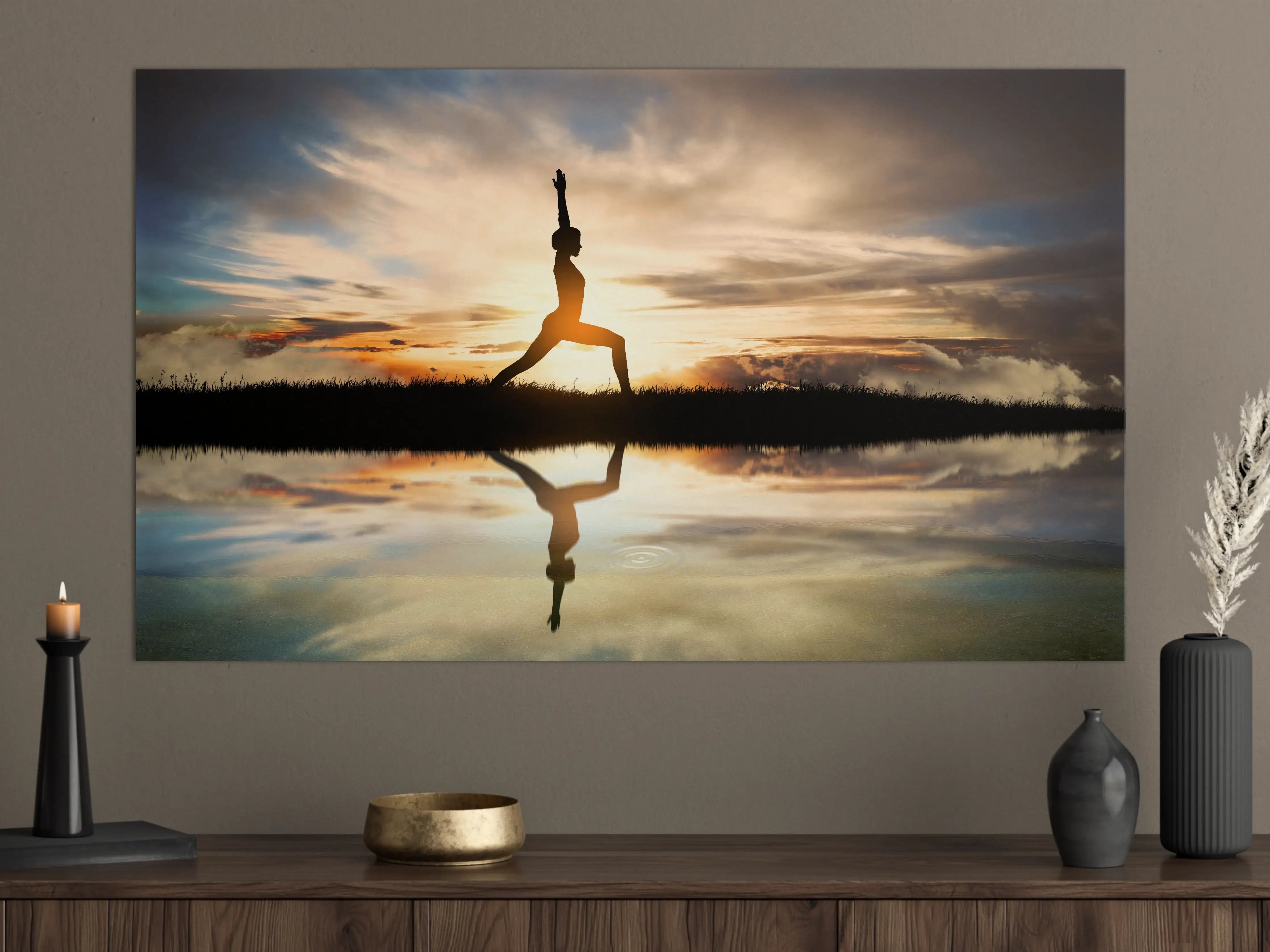 Große Wandbilder - Yoga praktizierendes Mädchen