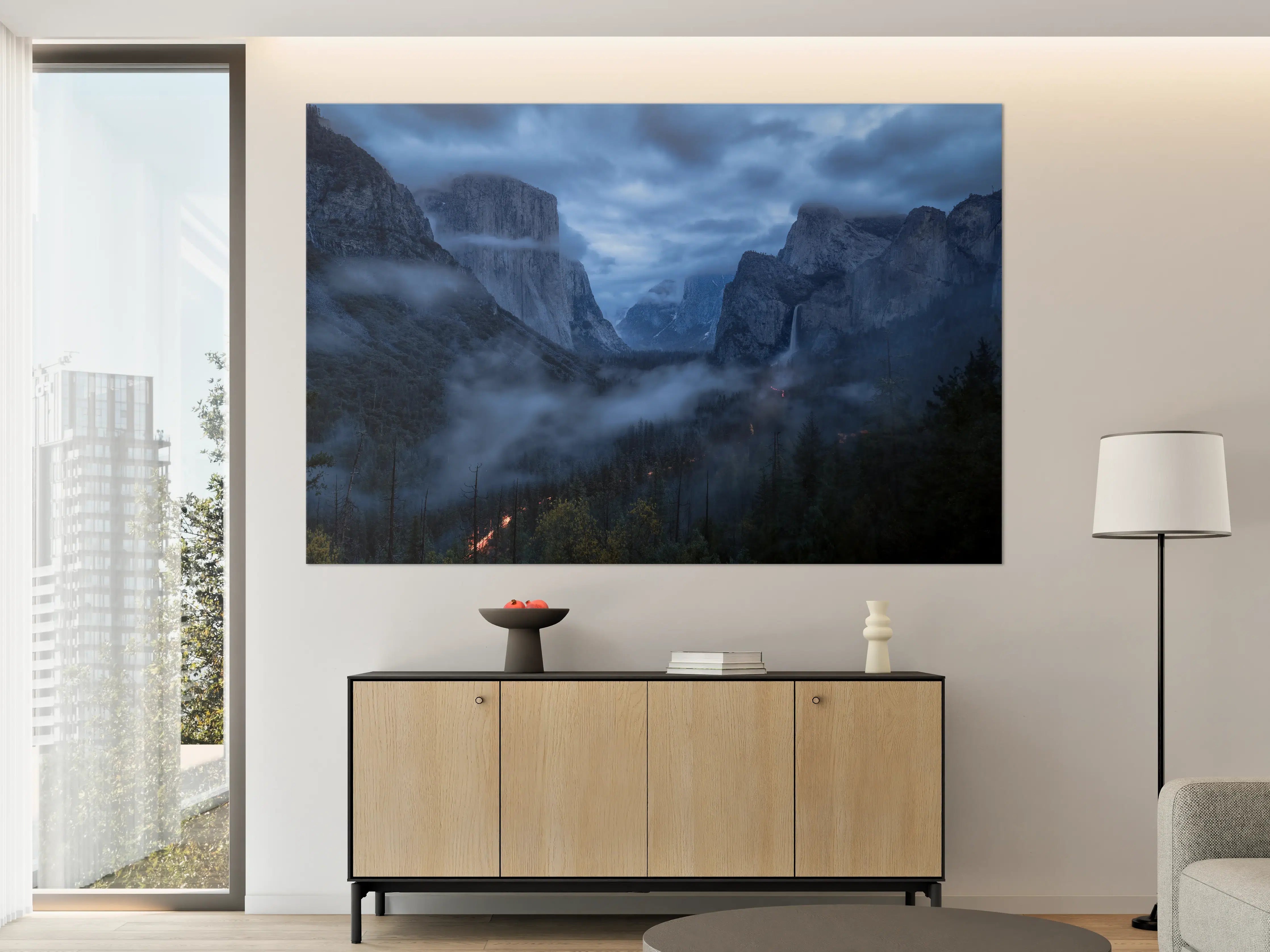 Große Wandbilder - Yosemite Nebel Dämmerung