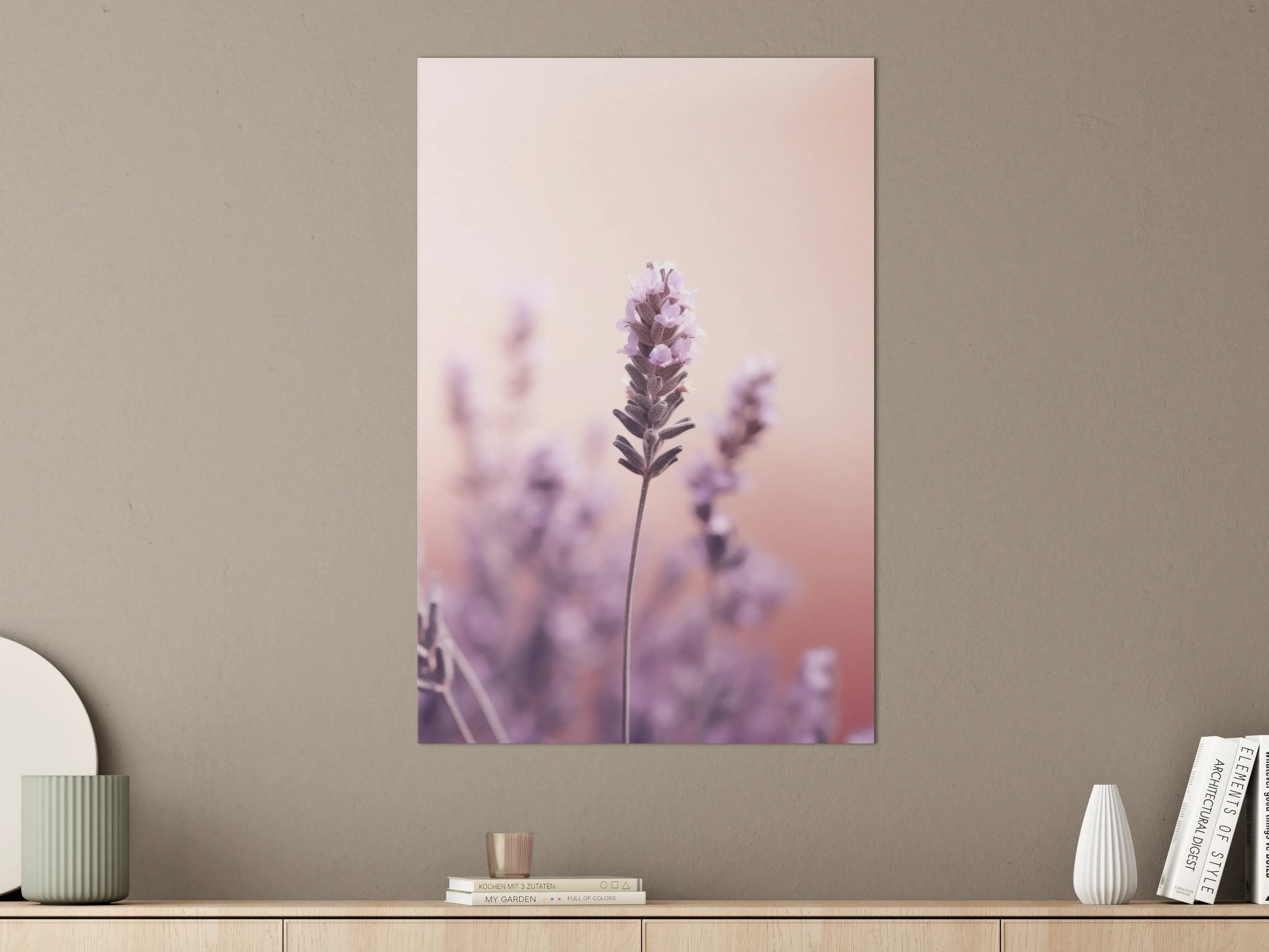 Große Wandbilder - Zarte Lavendelgrau in Pastell