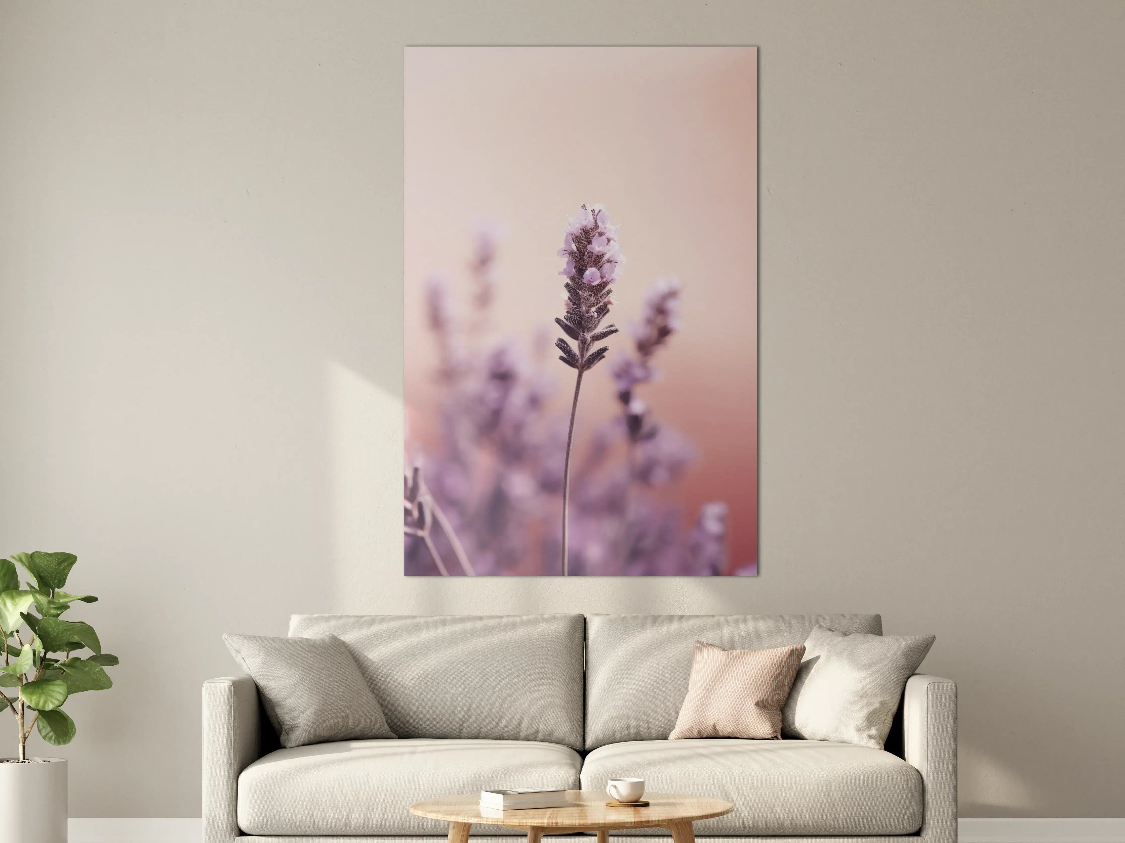 Große Wandbilder - Zarte Lavendelgrau in Pastell