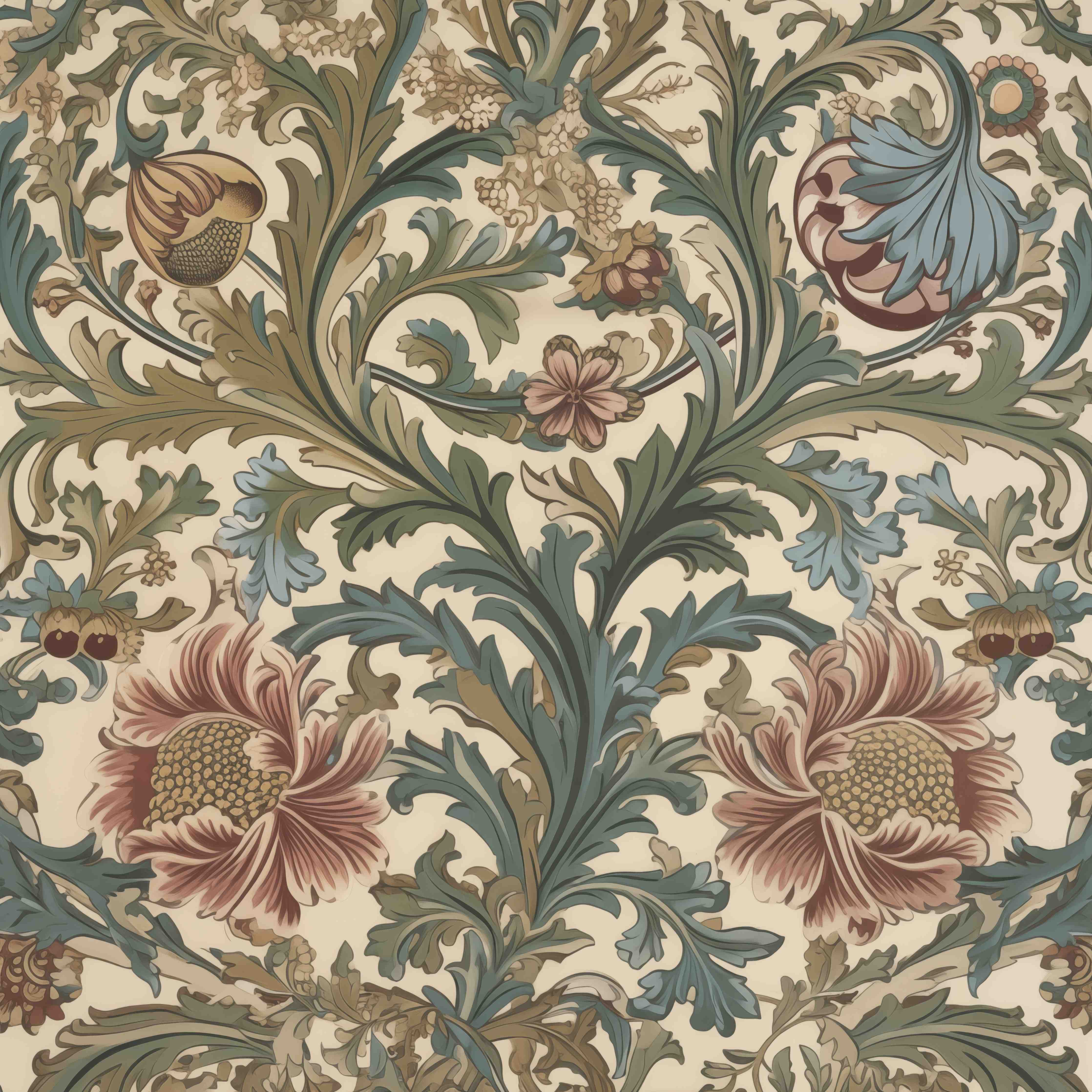 Große Wandbilder-Zarte Pastellblumen mit Grautönen