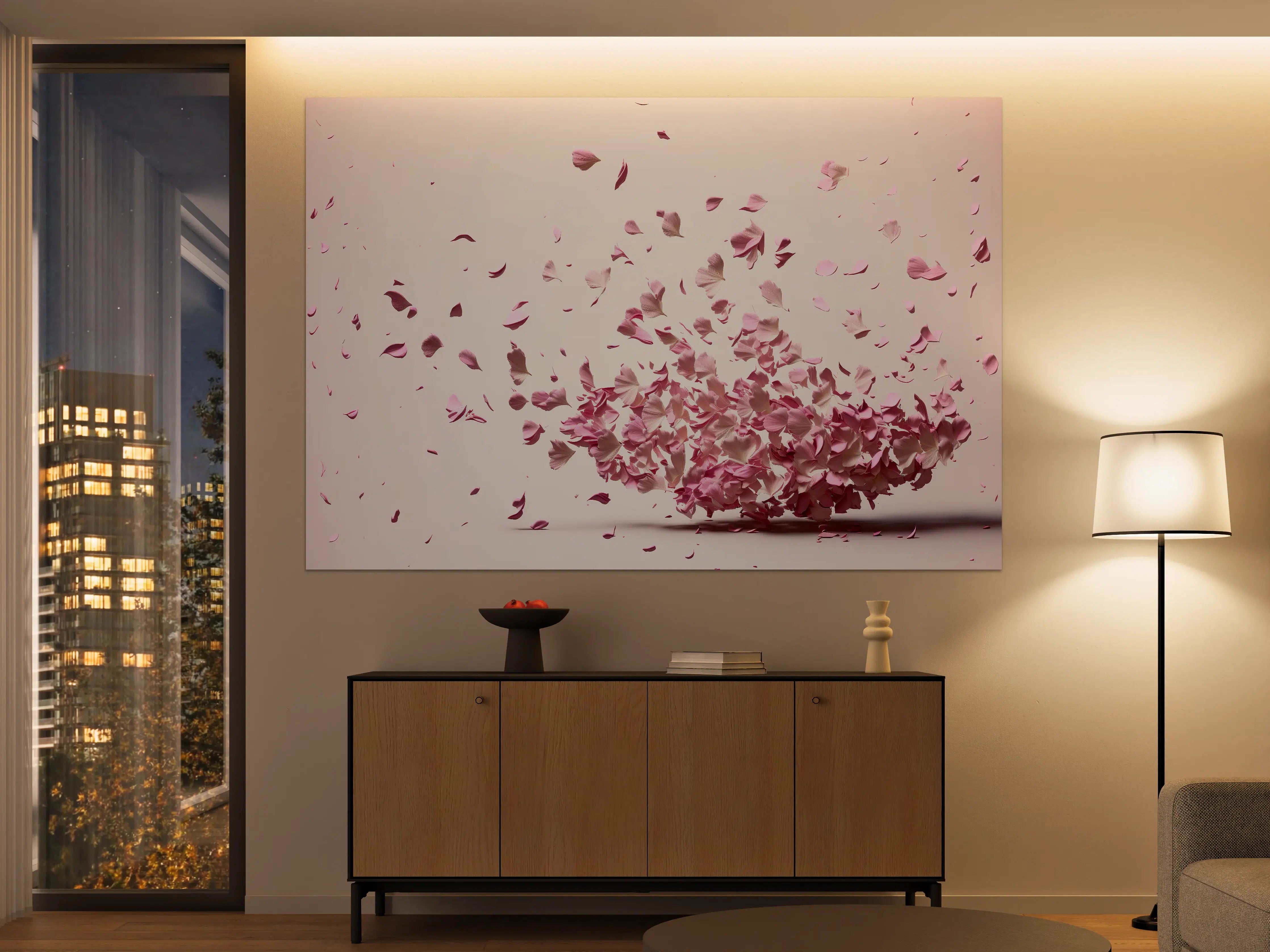 Große Wandbilder - Zarte Sakura-Blütenpracht Explosion
