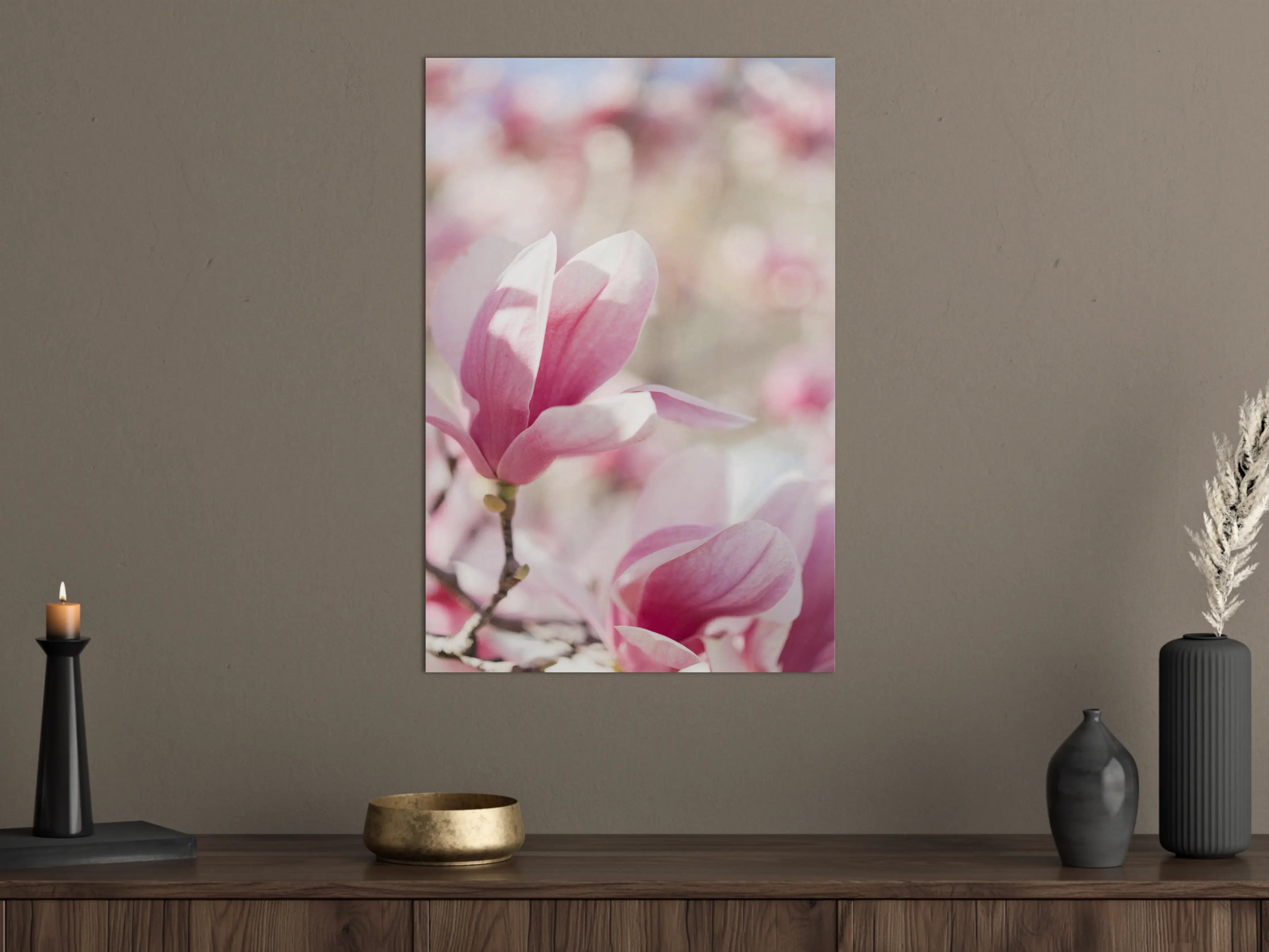 Große Wandbilder - Zarte rosa Magnolie